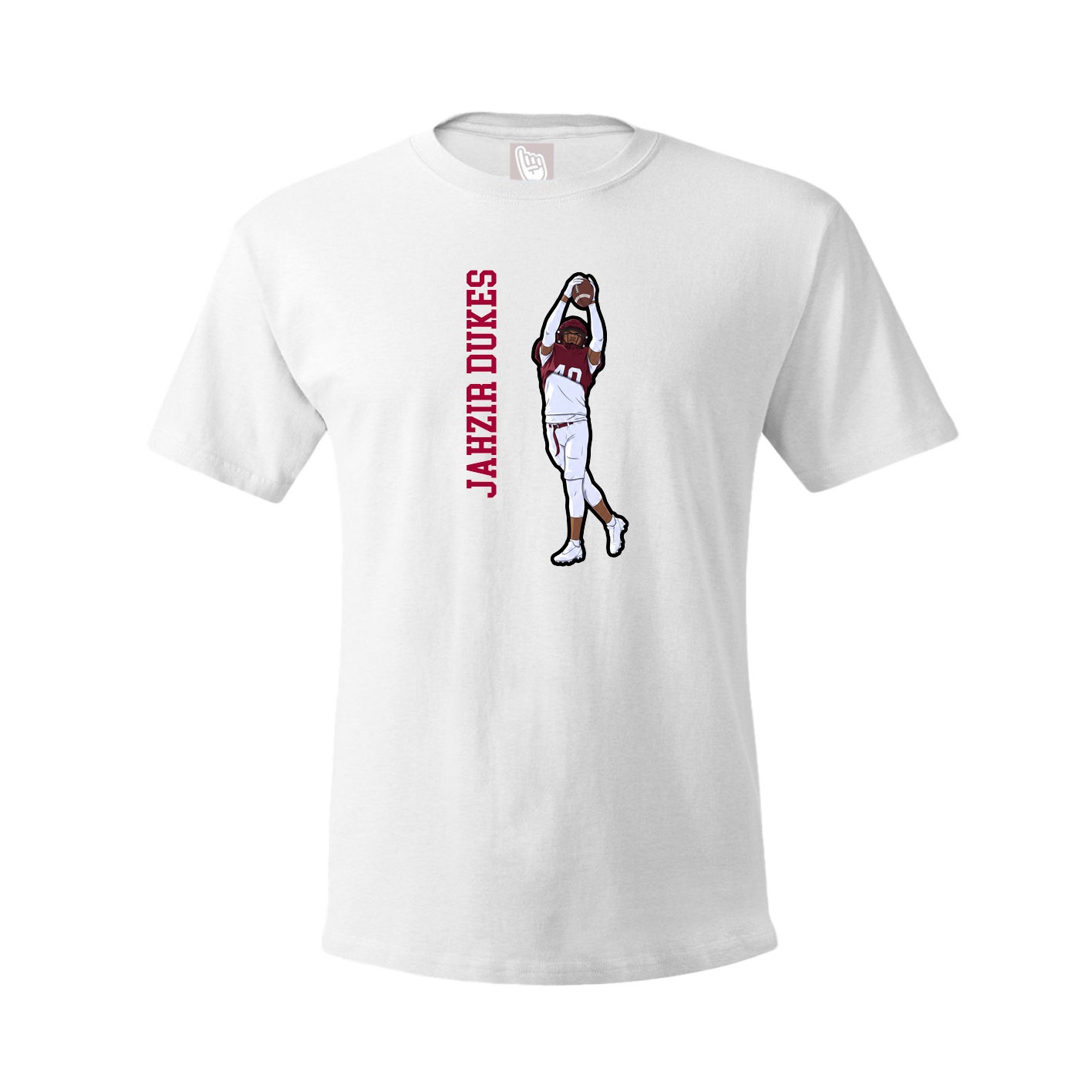 Tee — Name Vertical in White