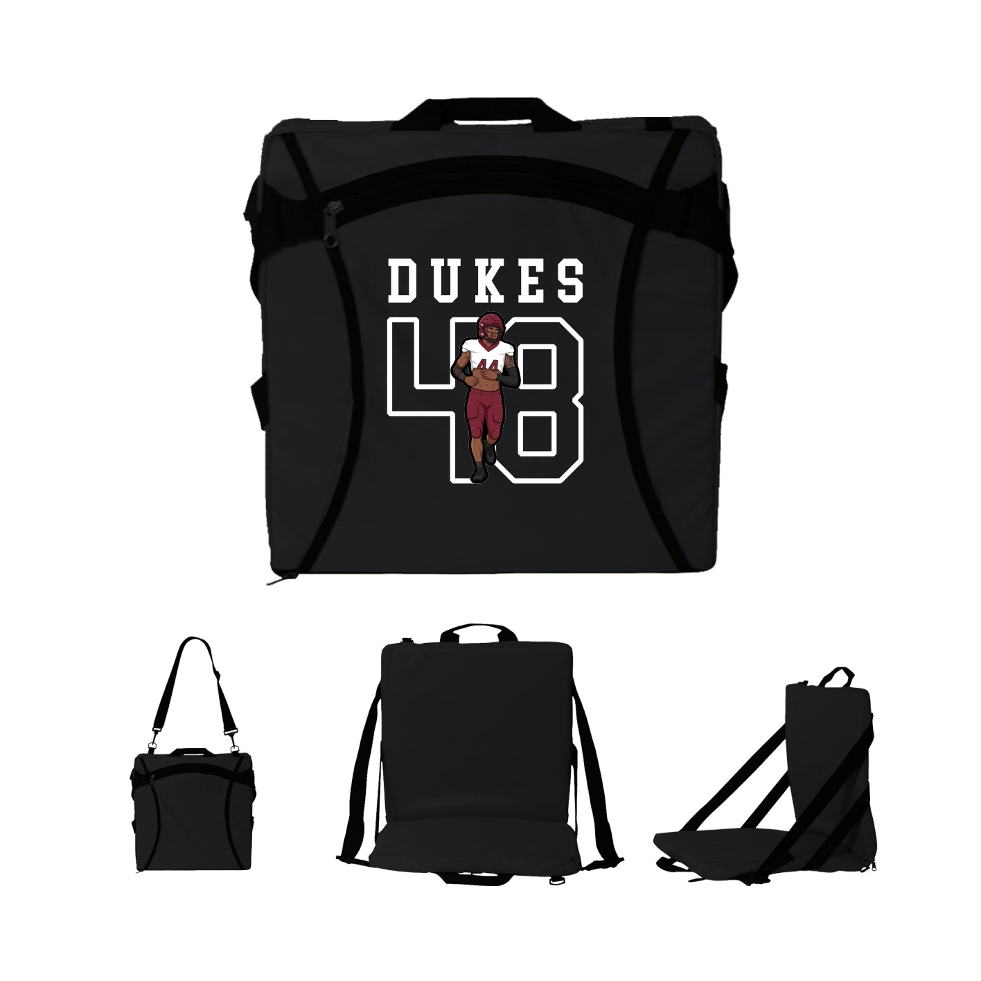 Folding Stadium Seat — Shirsey in Black