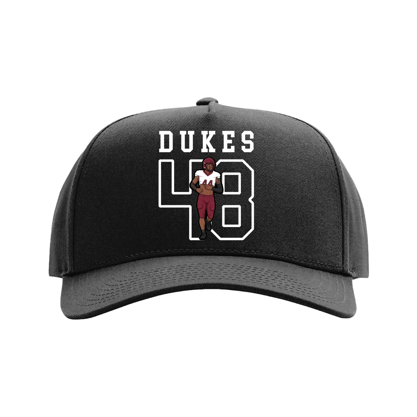 Full Fabric Five-Panel Champ Cap — Shirsey in Black