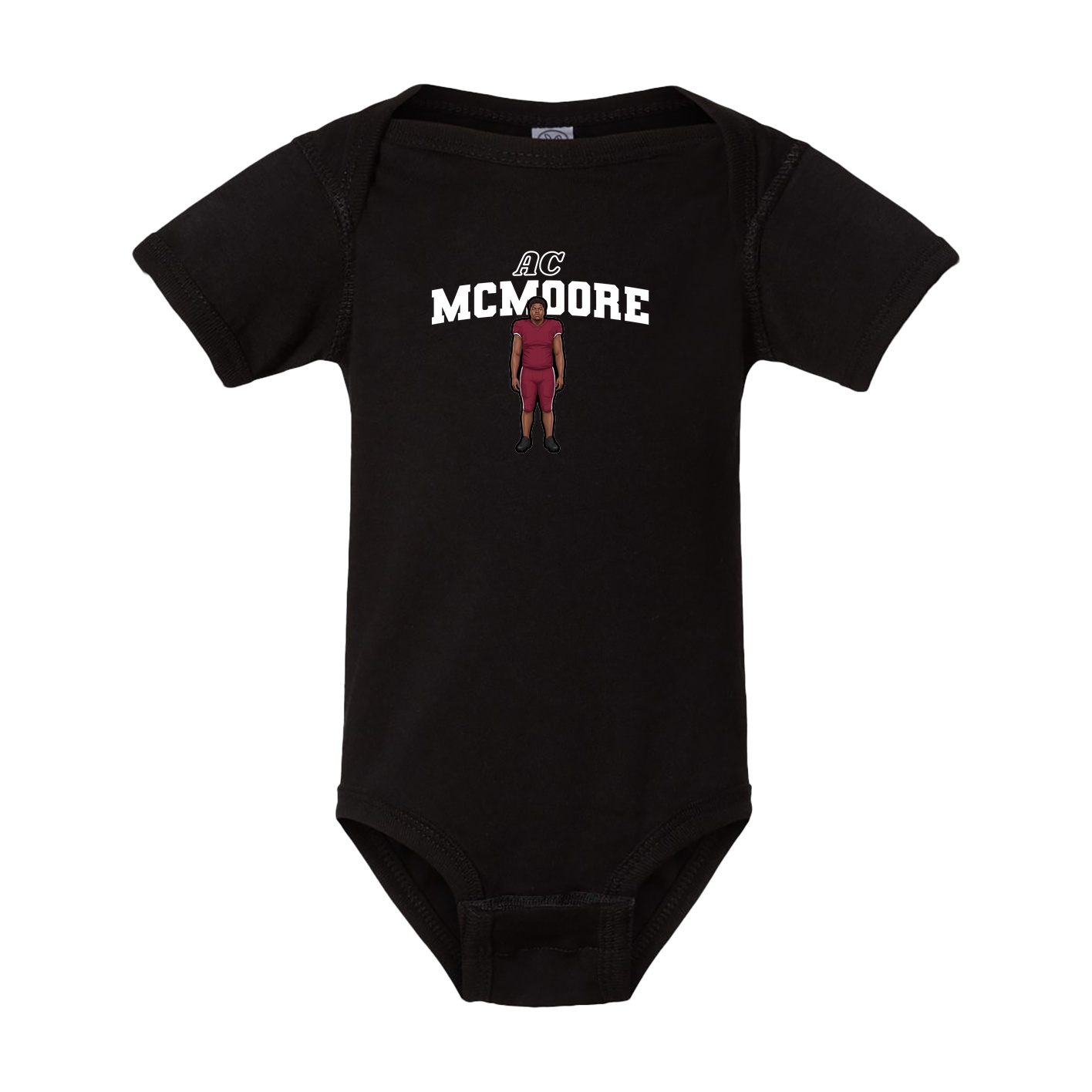 Baby Onesie — Name Arch in Black