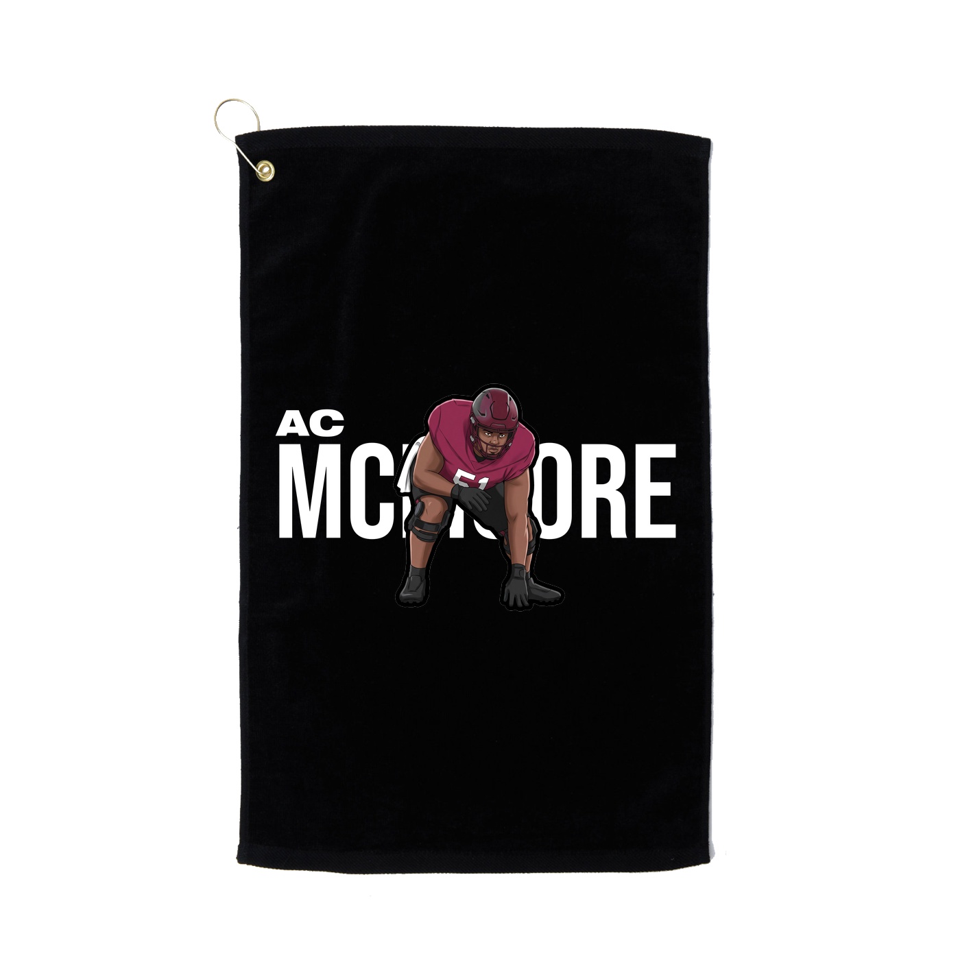 Golf Towel — Player Name in Black