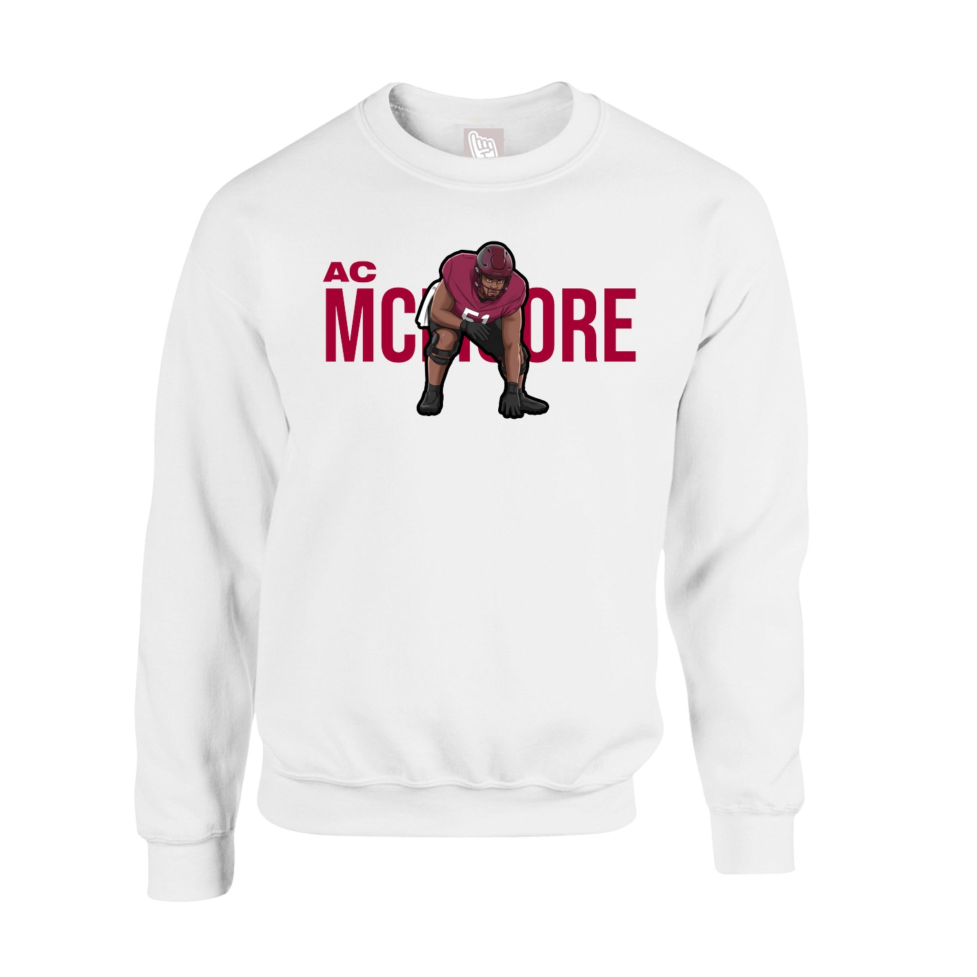 Fleece Crew — Player Name in White