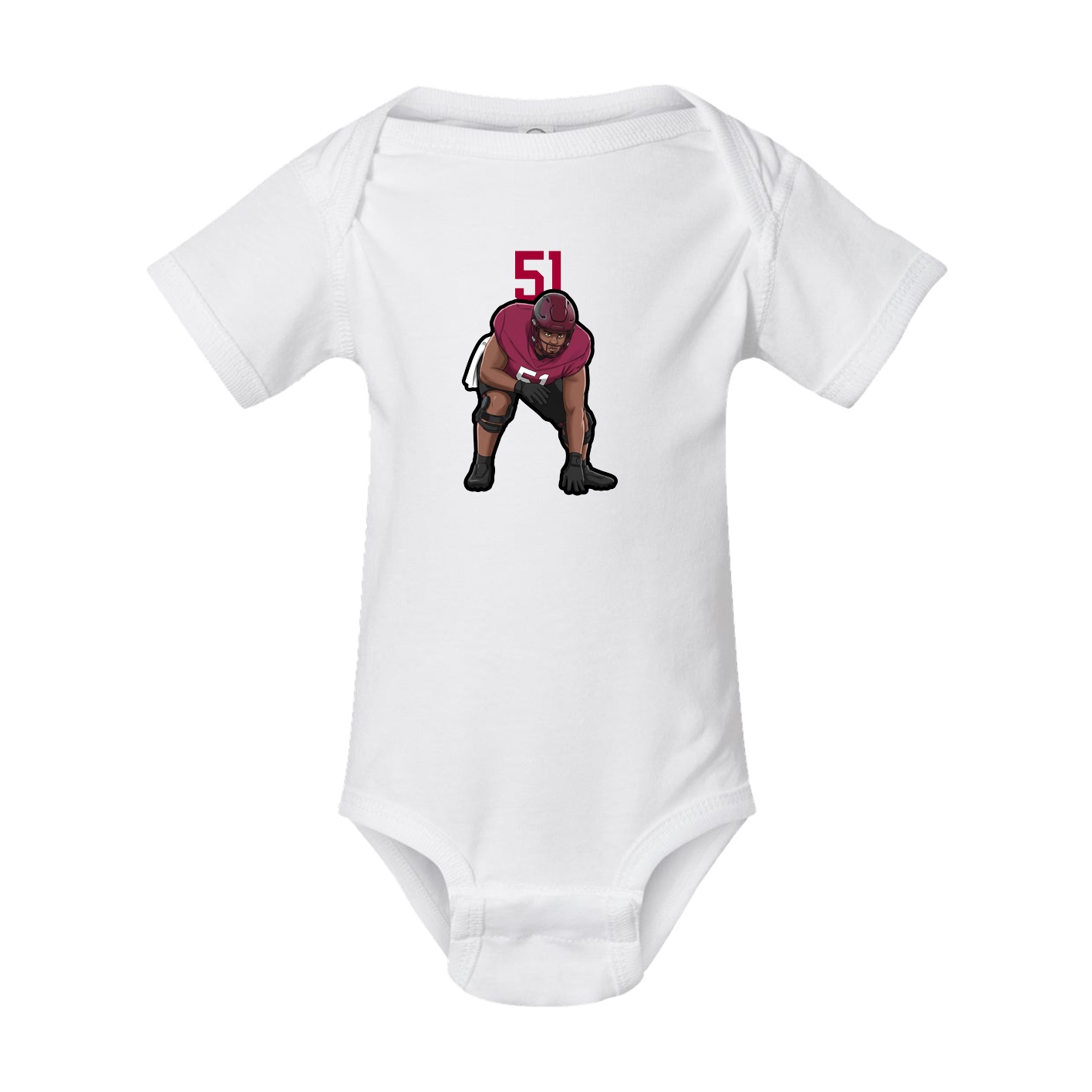 Baby Onesie — Number Top in White