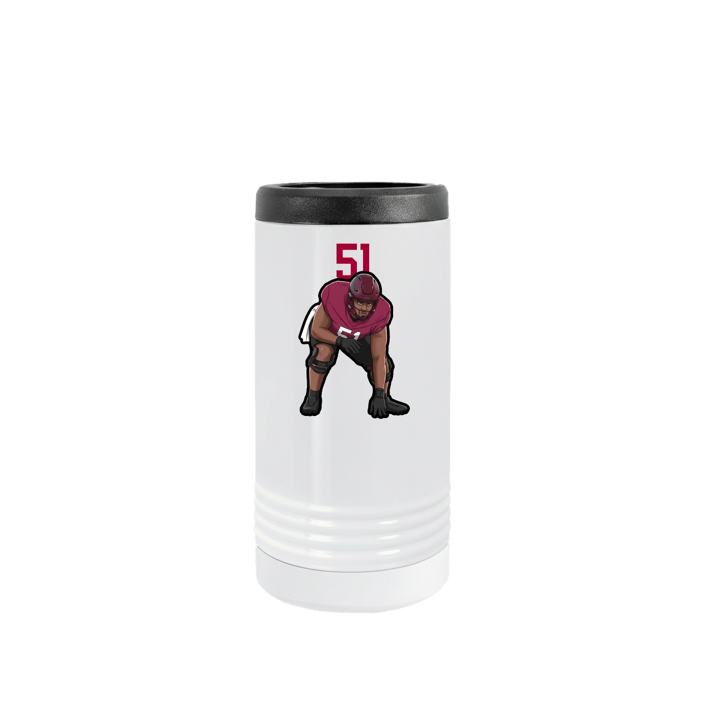 Slim Beverage Holder — Number Top in White
