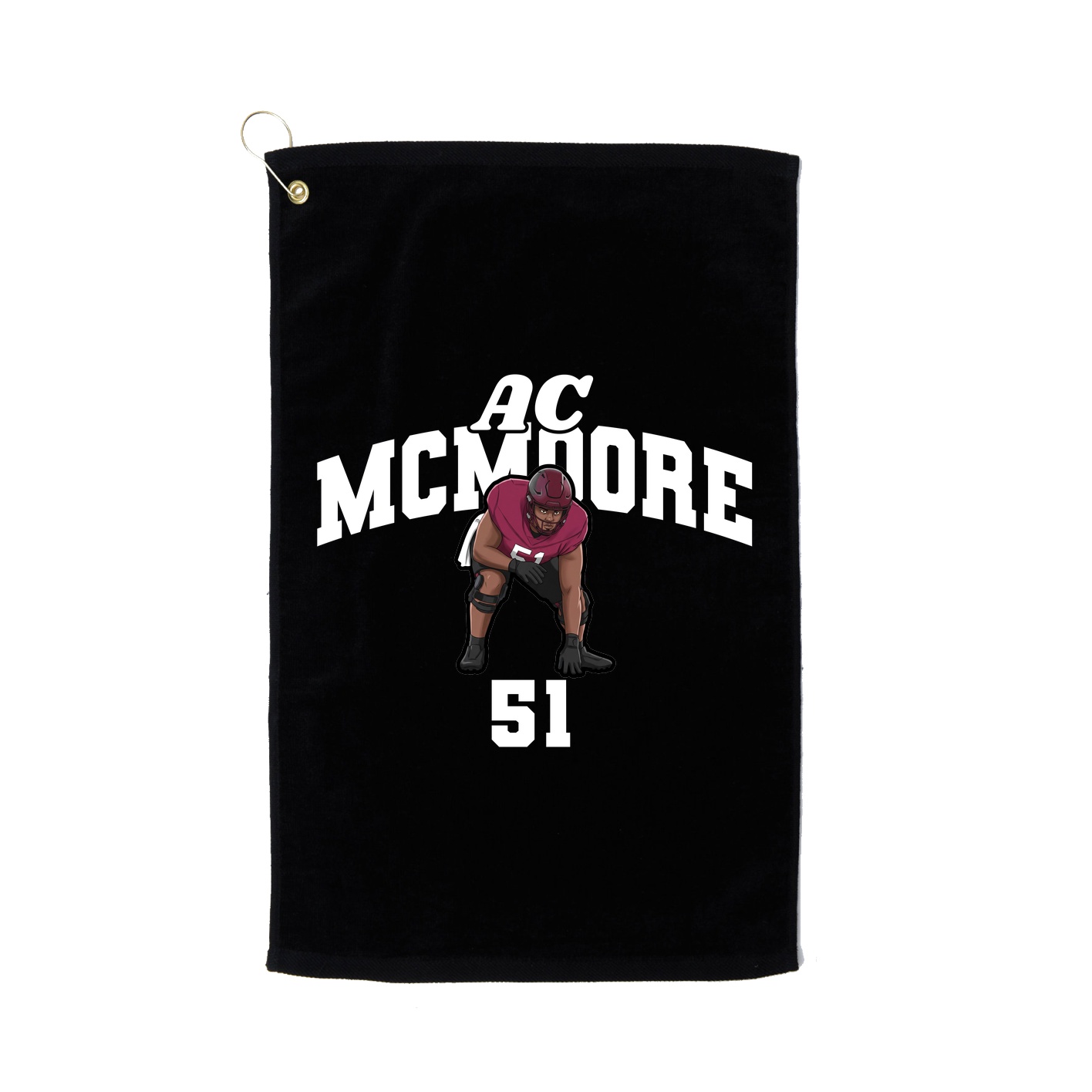 Golf Towel — Signature Arch in Black