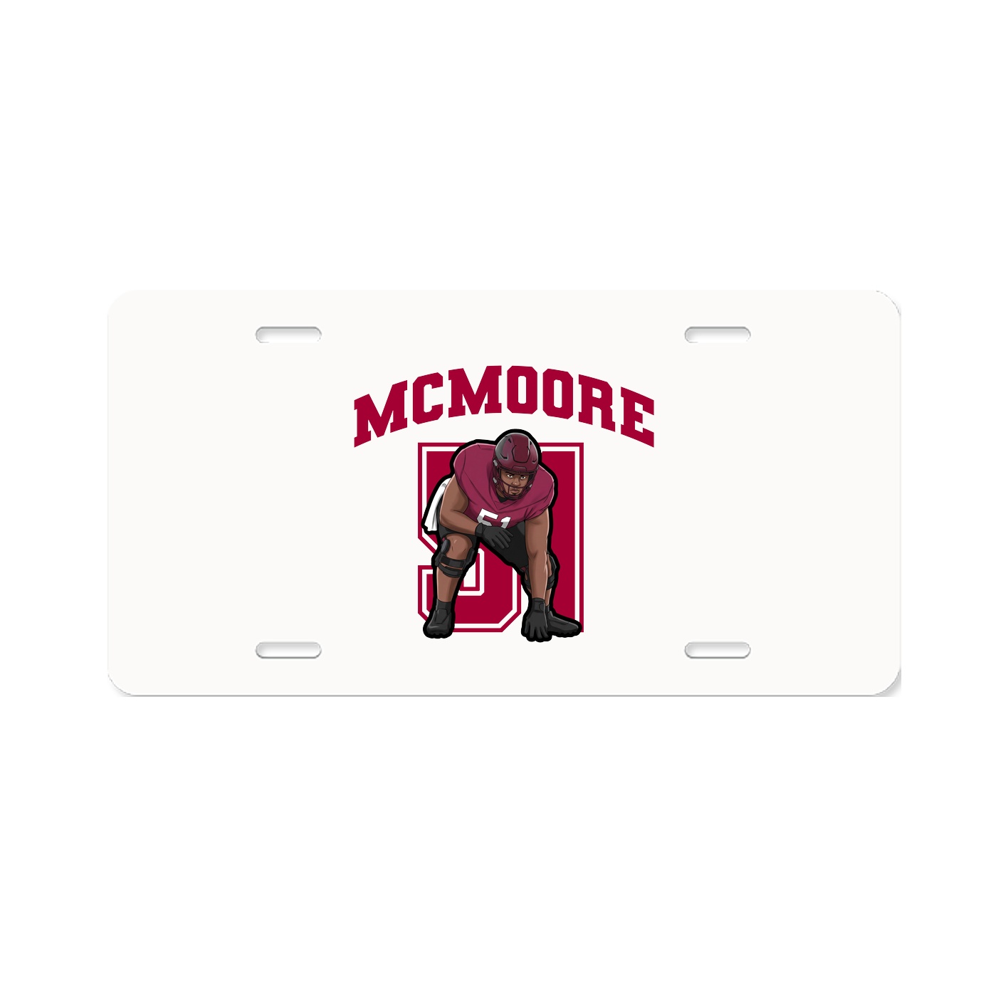 License Plate — Number in Classic