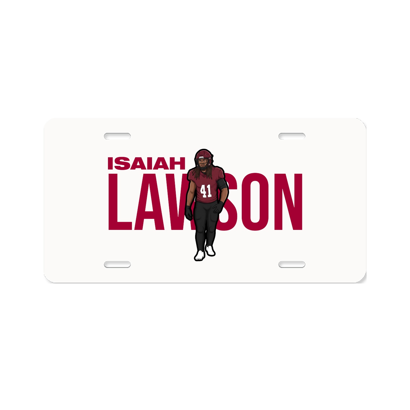 License Plate — Player Name in Classic