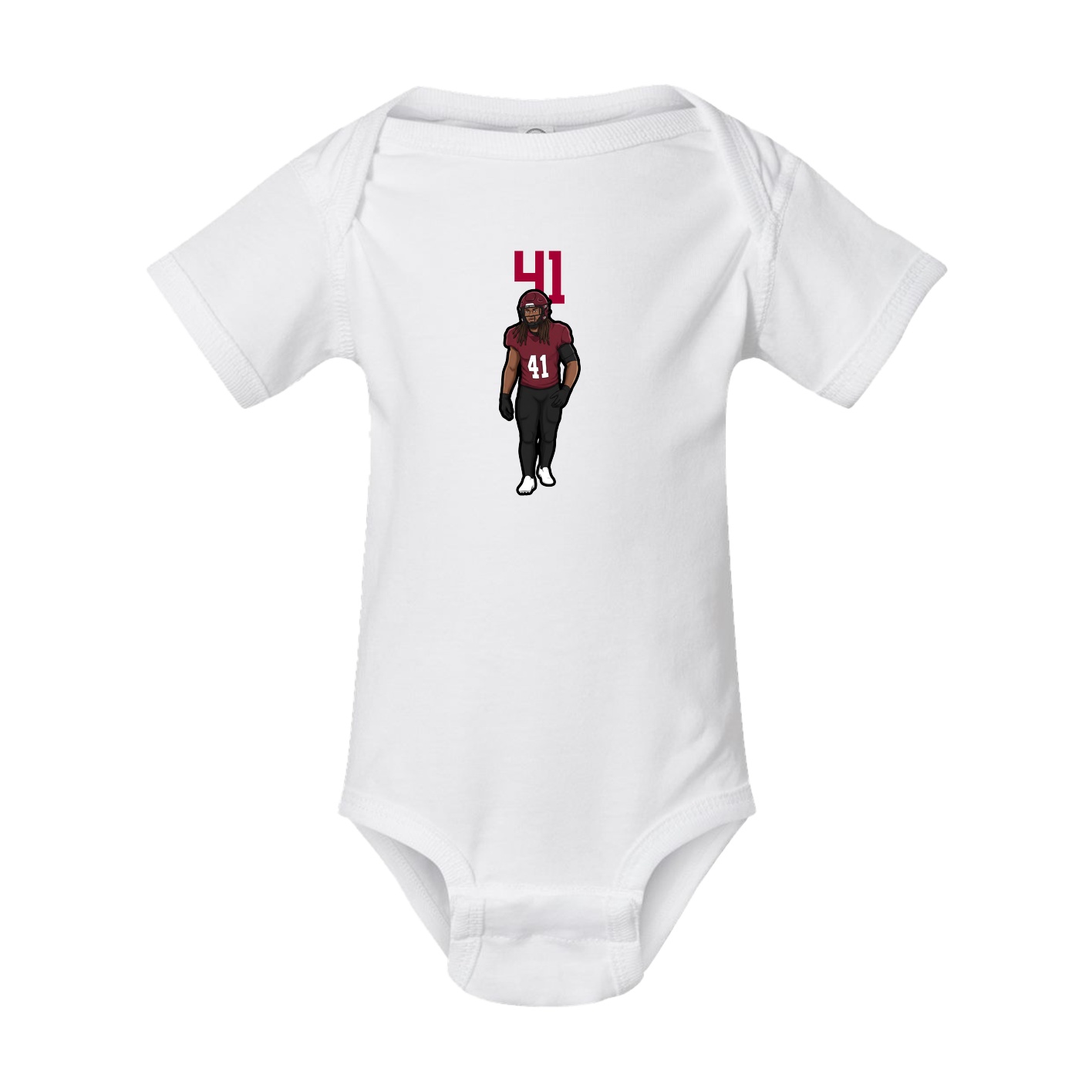 Baby Onesie — Number Top in White