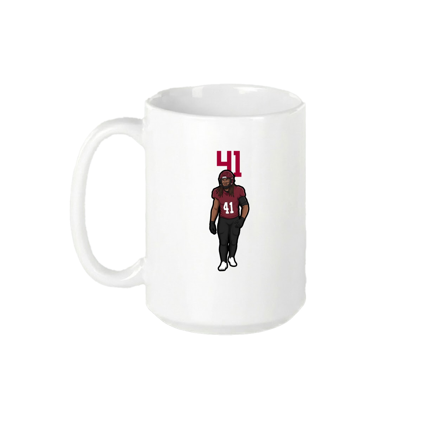 15oz Coffee Mug — Number Top in White