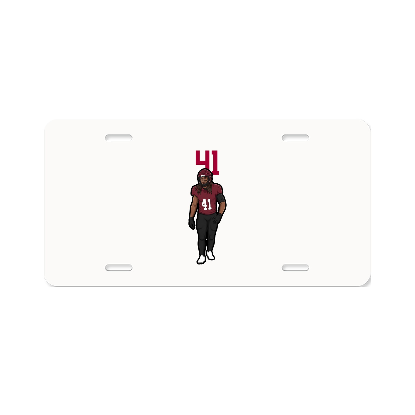 License Plate — Number Top in Classic