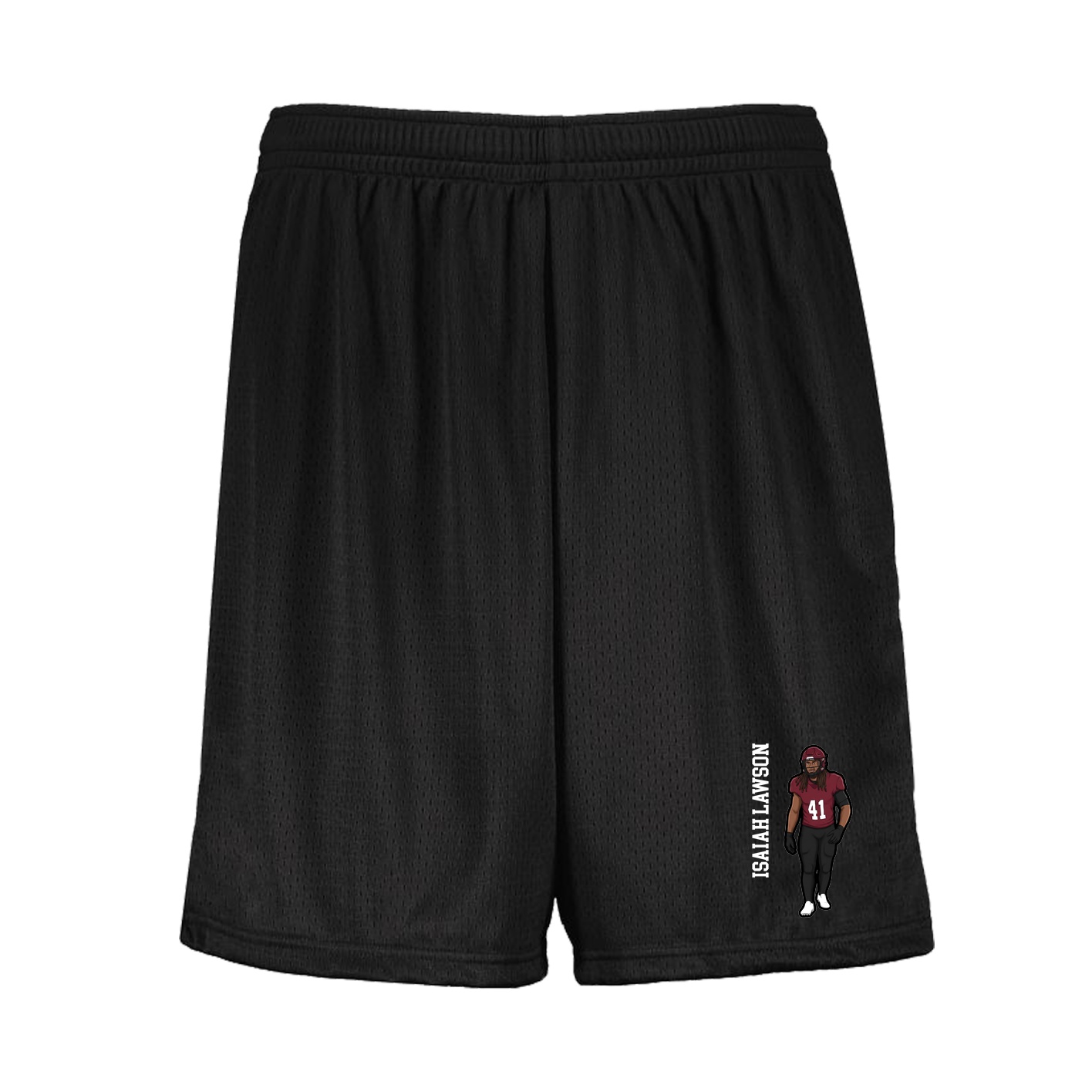 Shorts — Name Vertical in Black