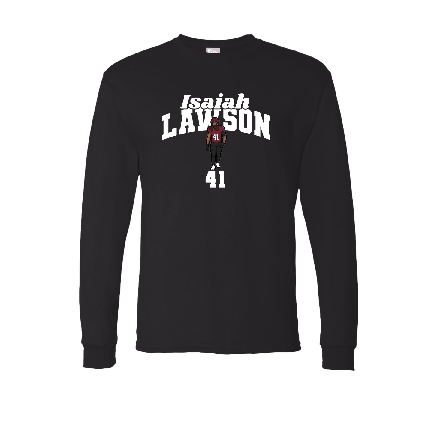 Long Sleeve Tee — Signature Arch in Black