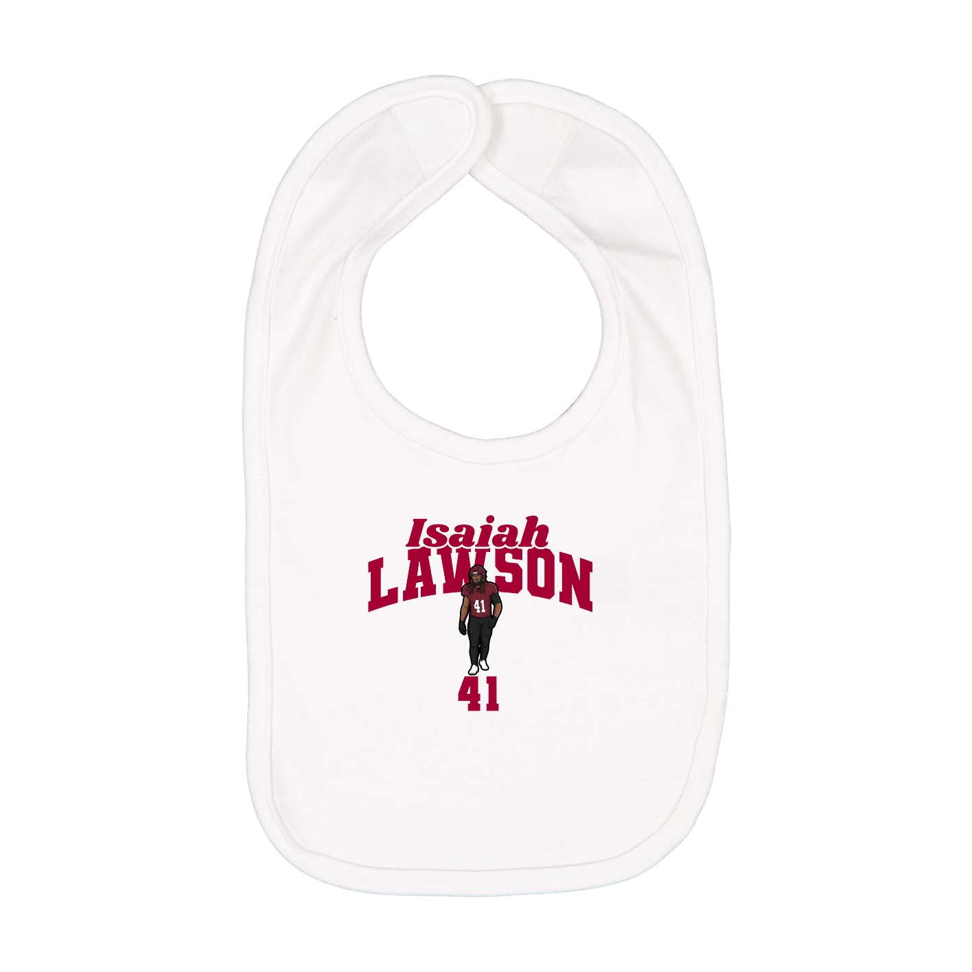 Infant Bib — Signature Arch in White