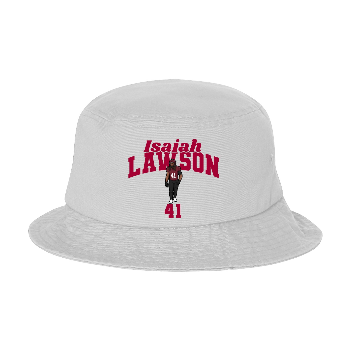 Bucket Cap — Signature Arch in White