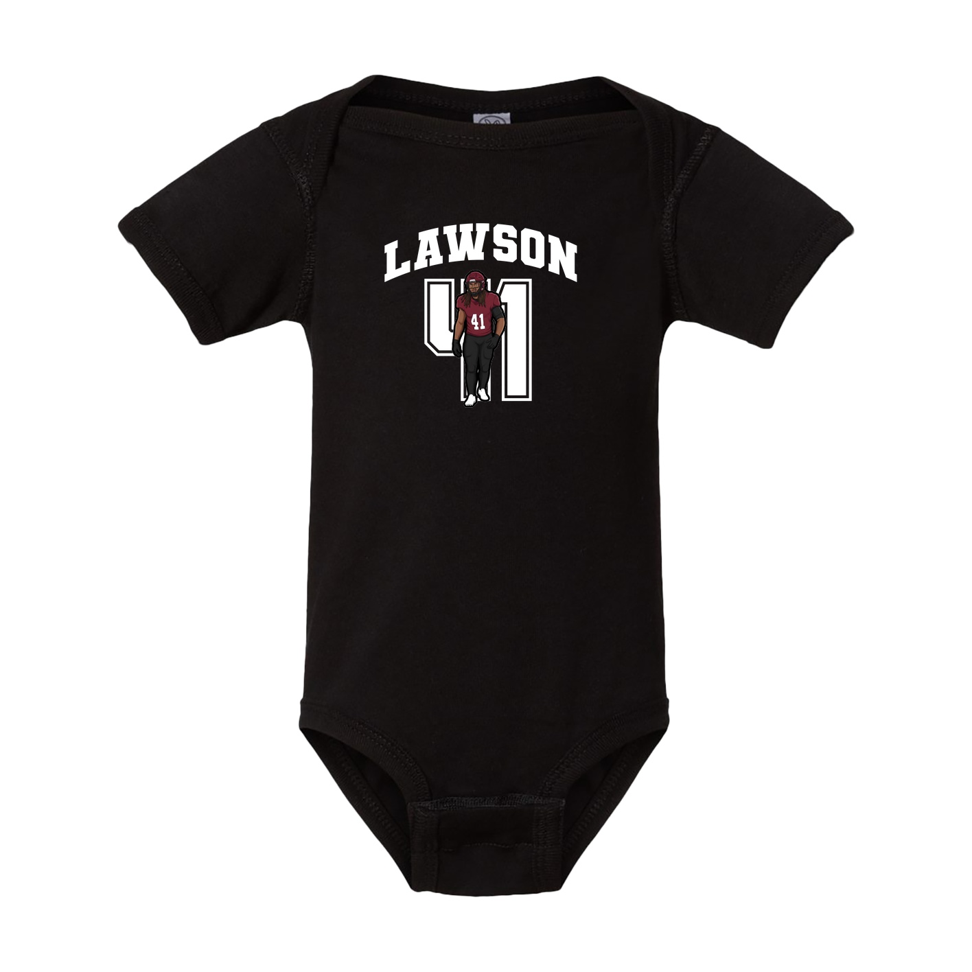 Baby Onesie — Number in Black