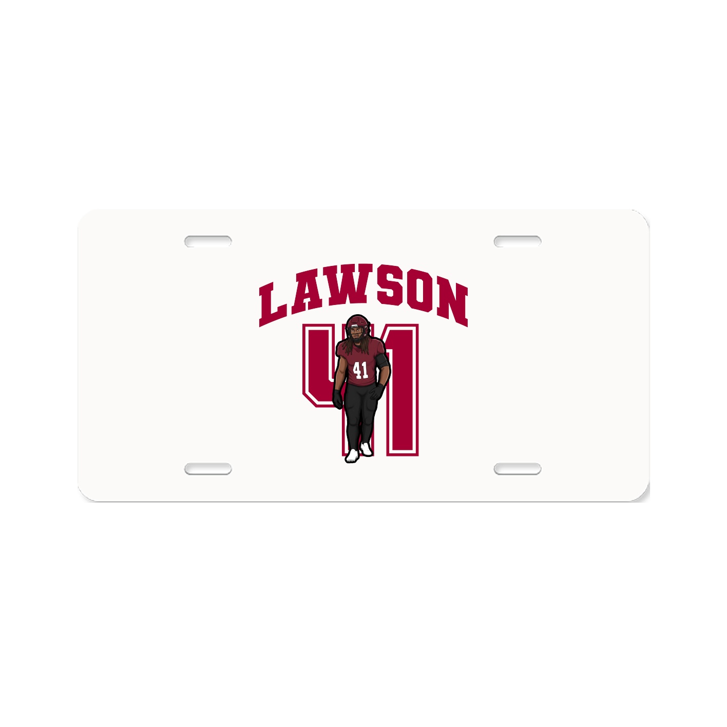 License Plate — Number in Classic