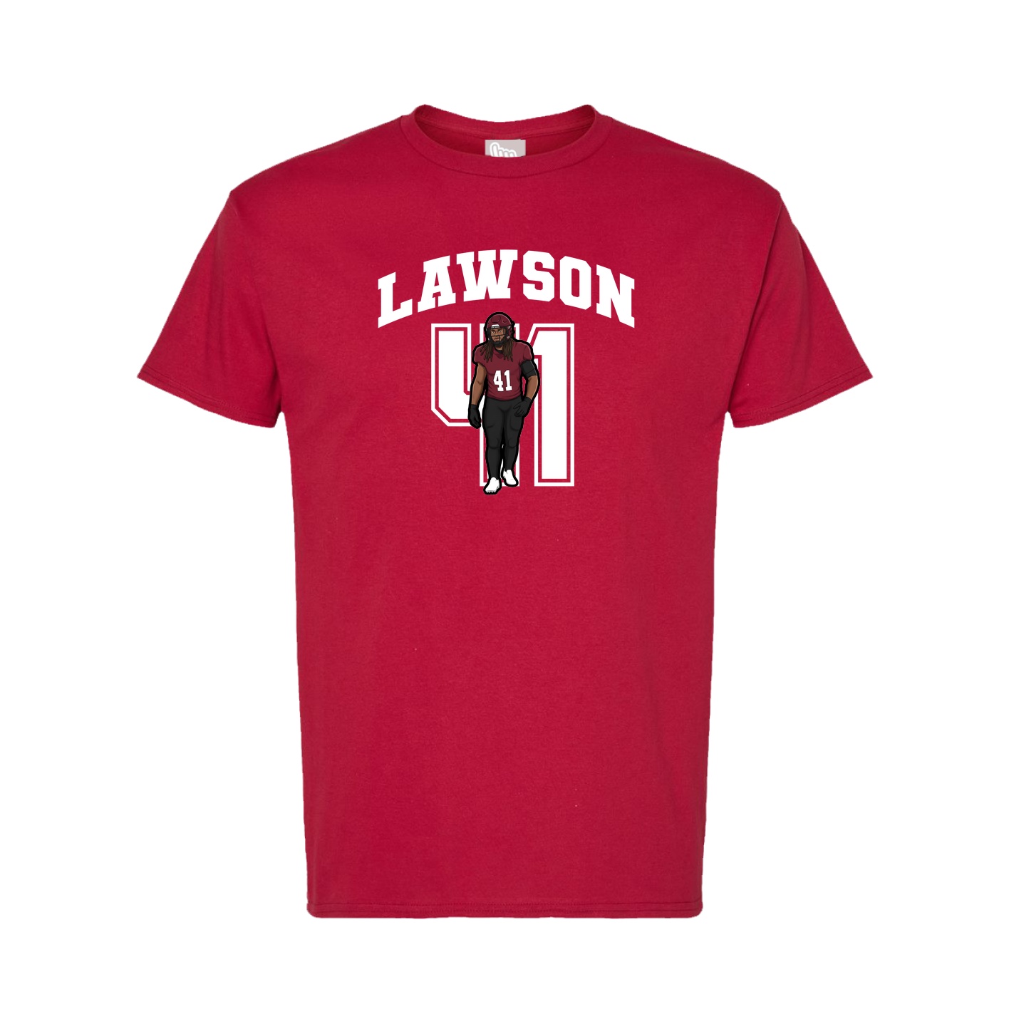 Tee — Number in Crimson