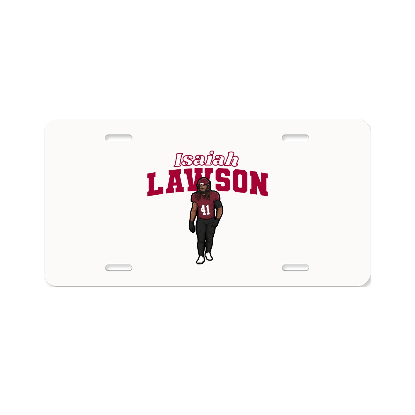 License Plate — Name Arch in Classic