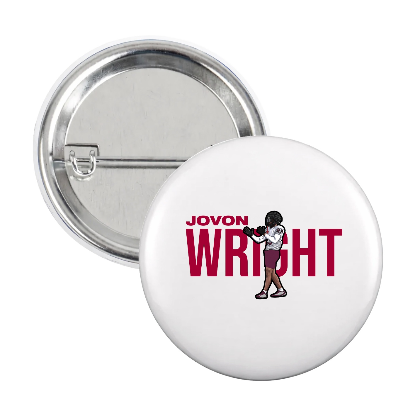 Game Day Button — Player Name in White
