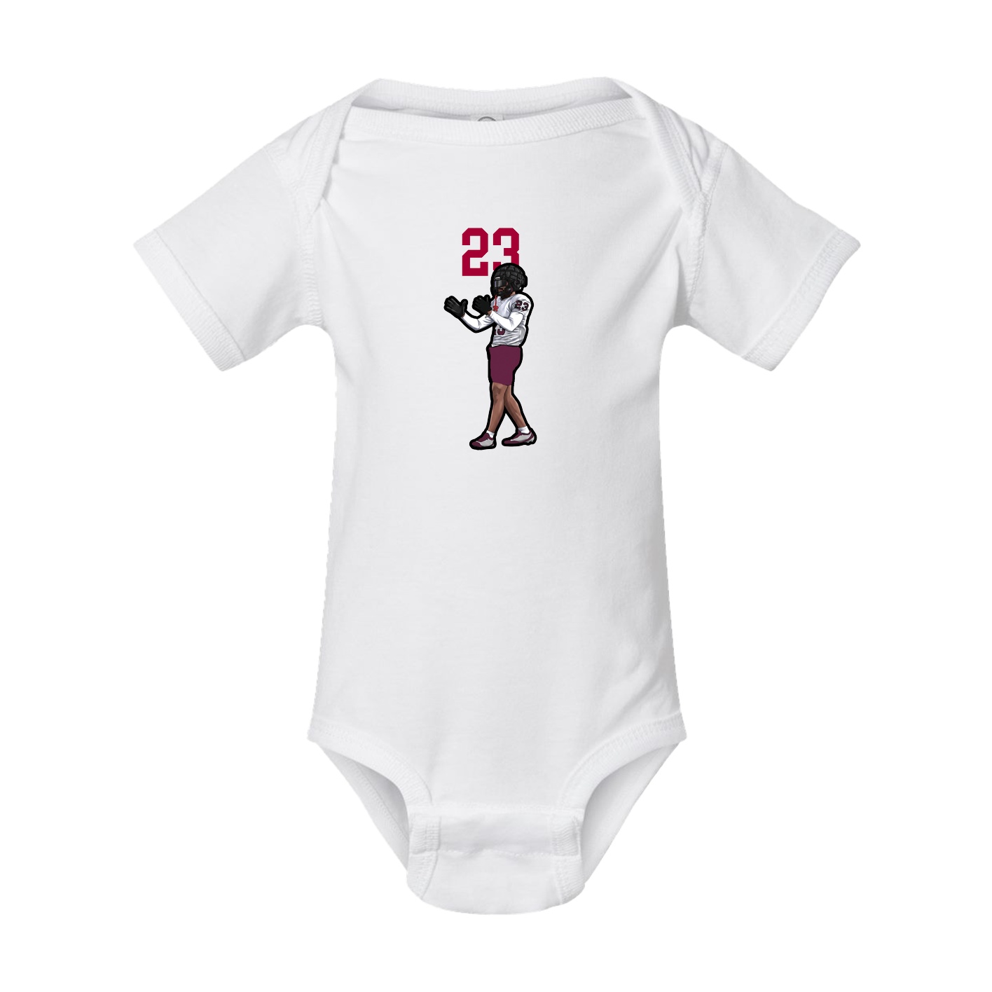 Baby Onesie — Number Top in White