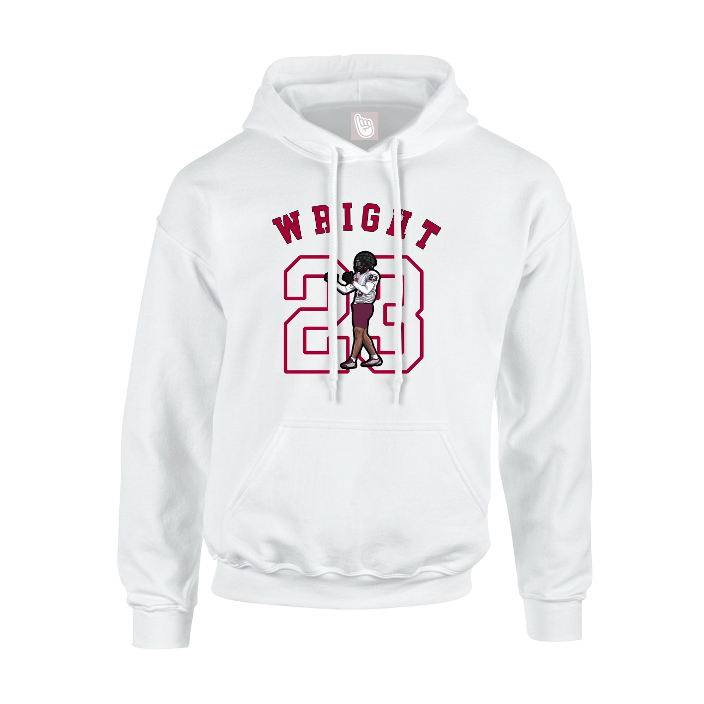 Hoodie — Shirsey Arch in White