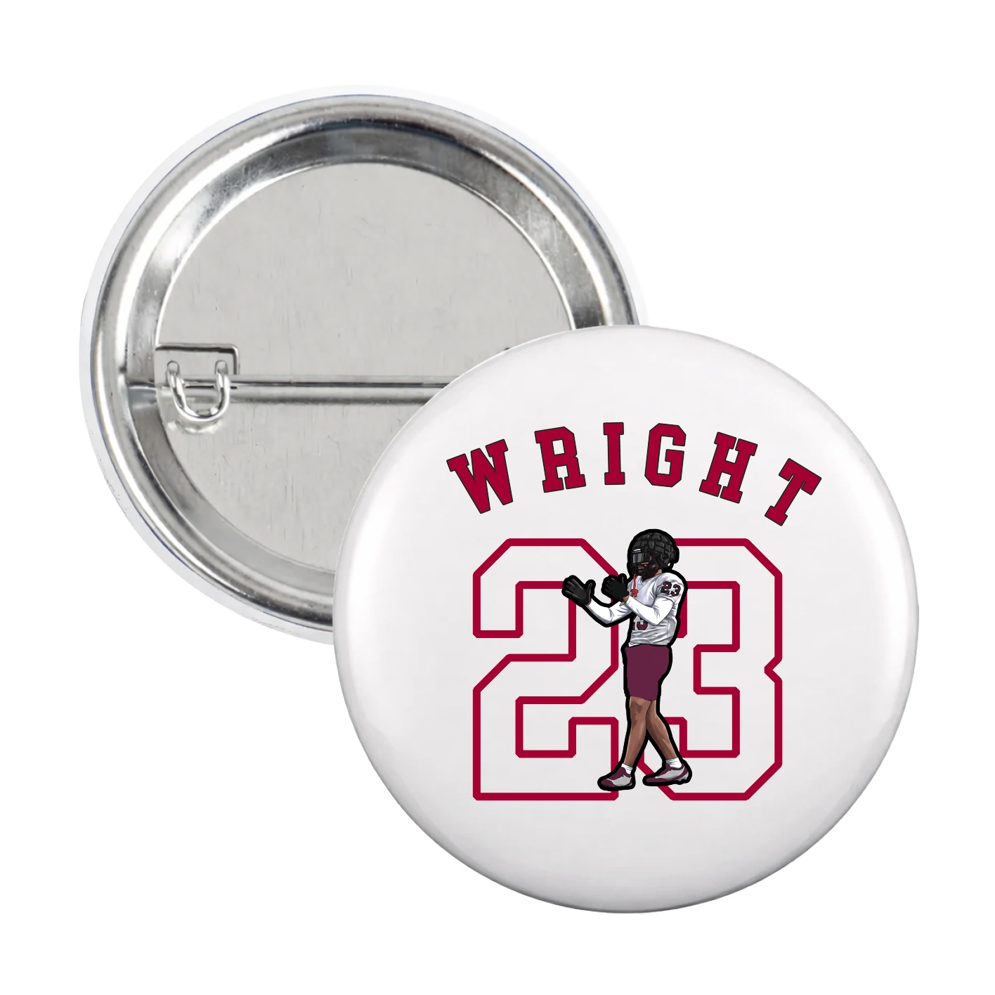 Game Day Button — Shirsey Arch in White