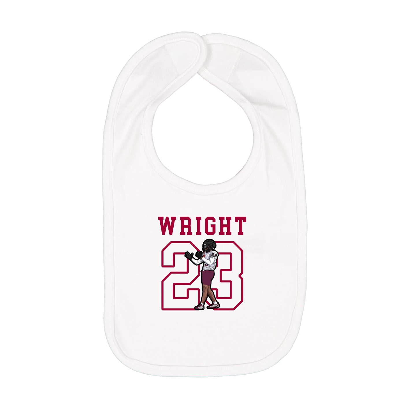 Infant Bib — Shirsey in White