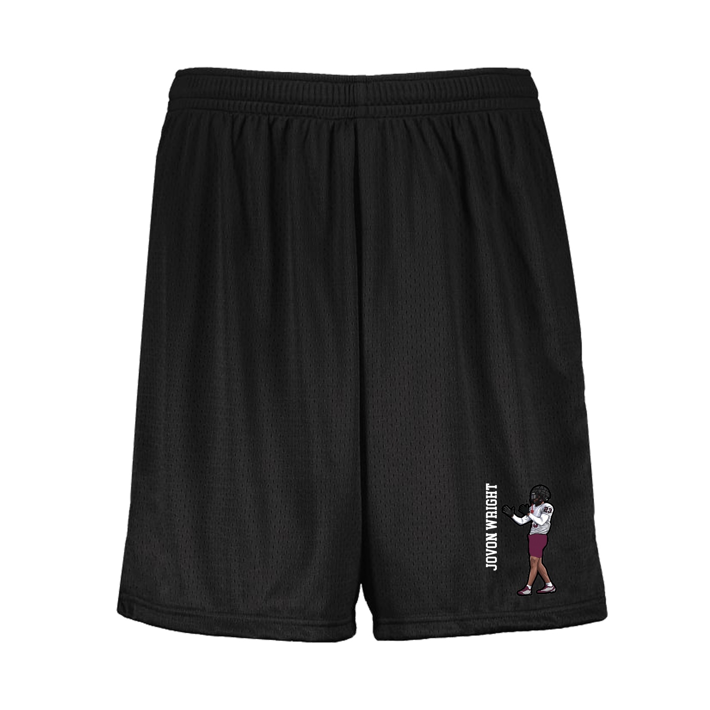 Shorts — Name Vertical in Black