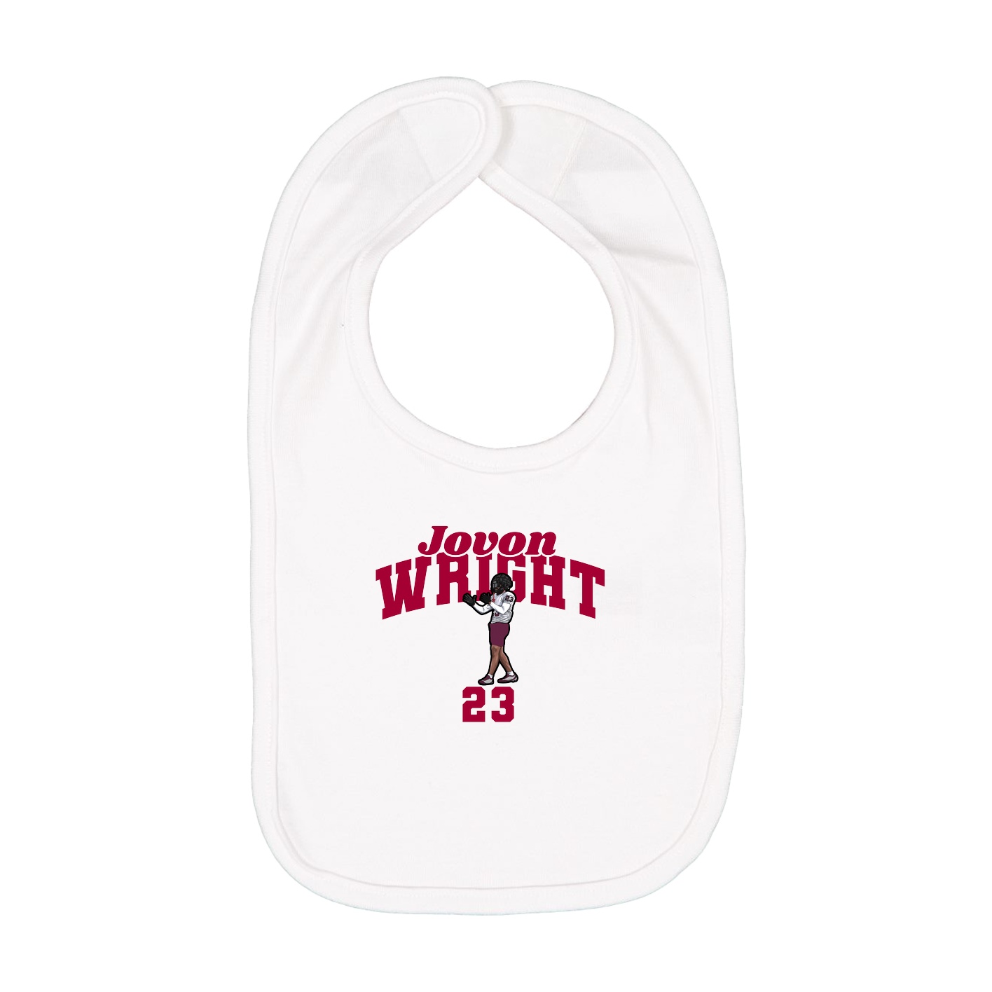 Infant Bib — Signature Arch in White