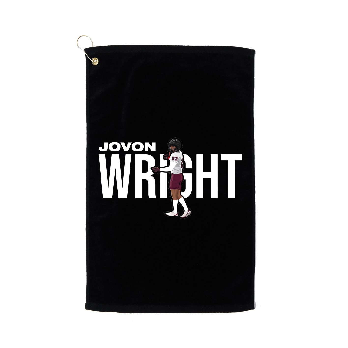 Golf Towel — Player Name in Black