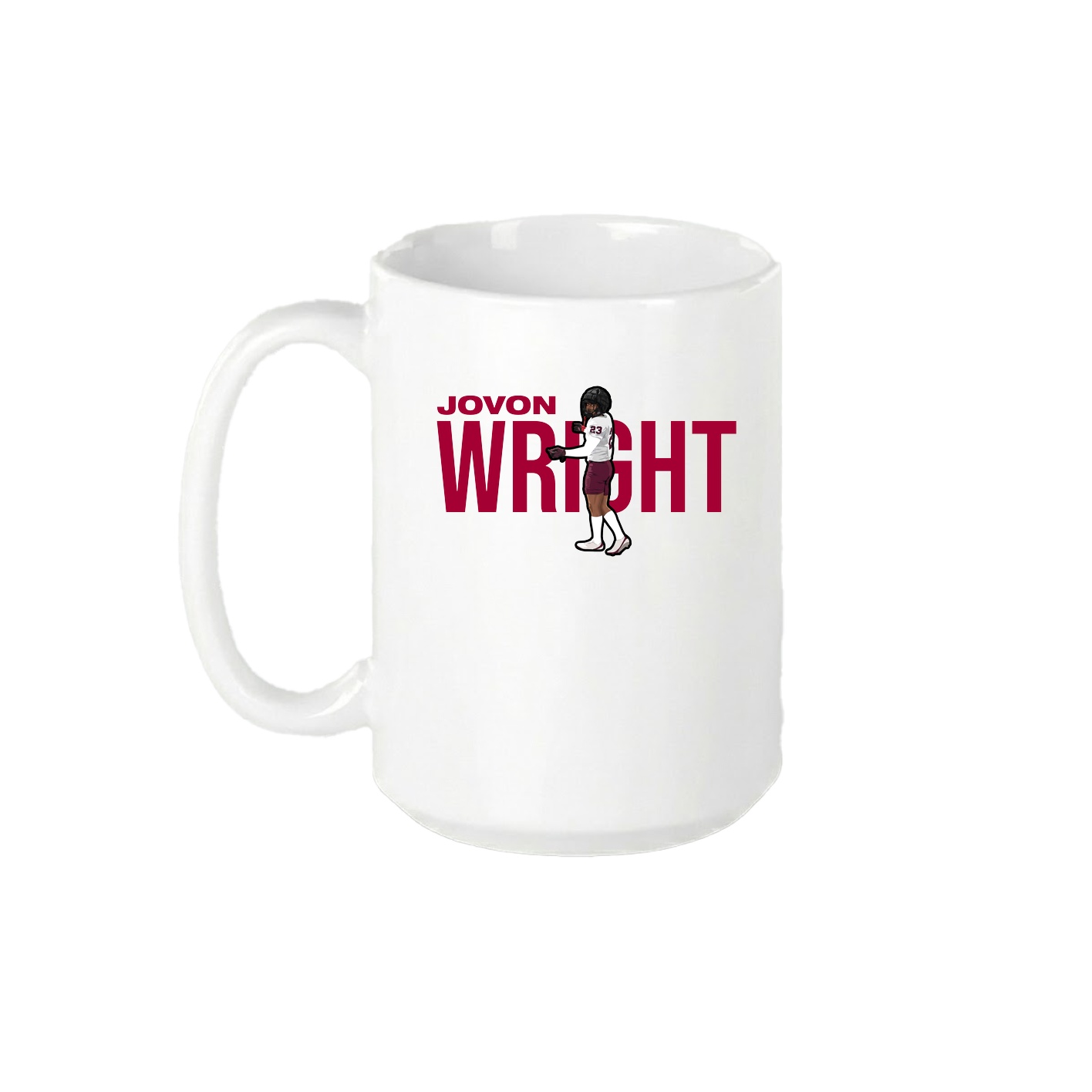 15oz Coffee Mug — Player Name in White