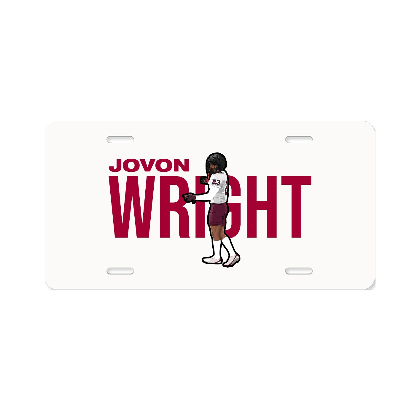 License Plate — Player Name in Classic