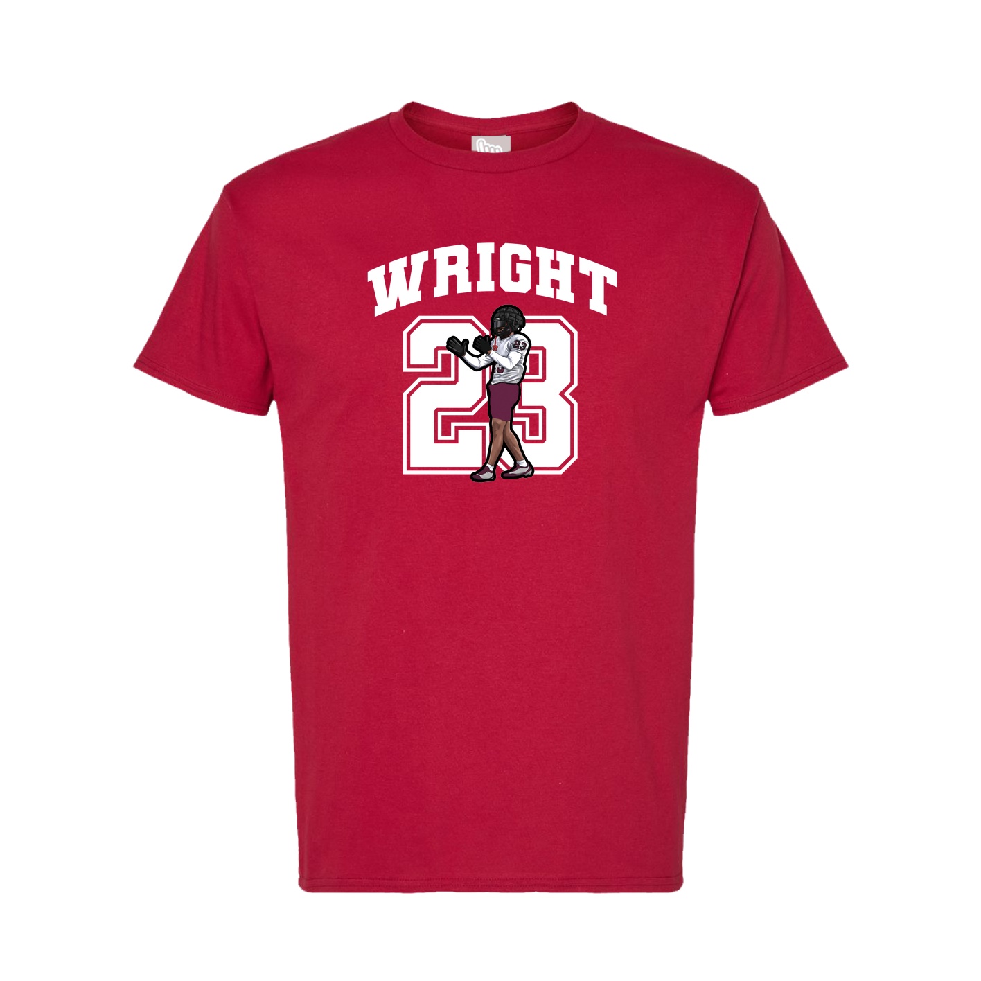 Tee — Number in Crimson