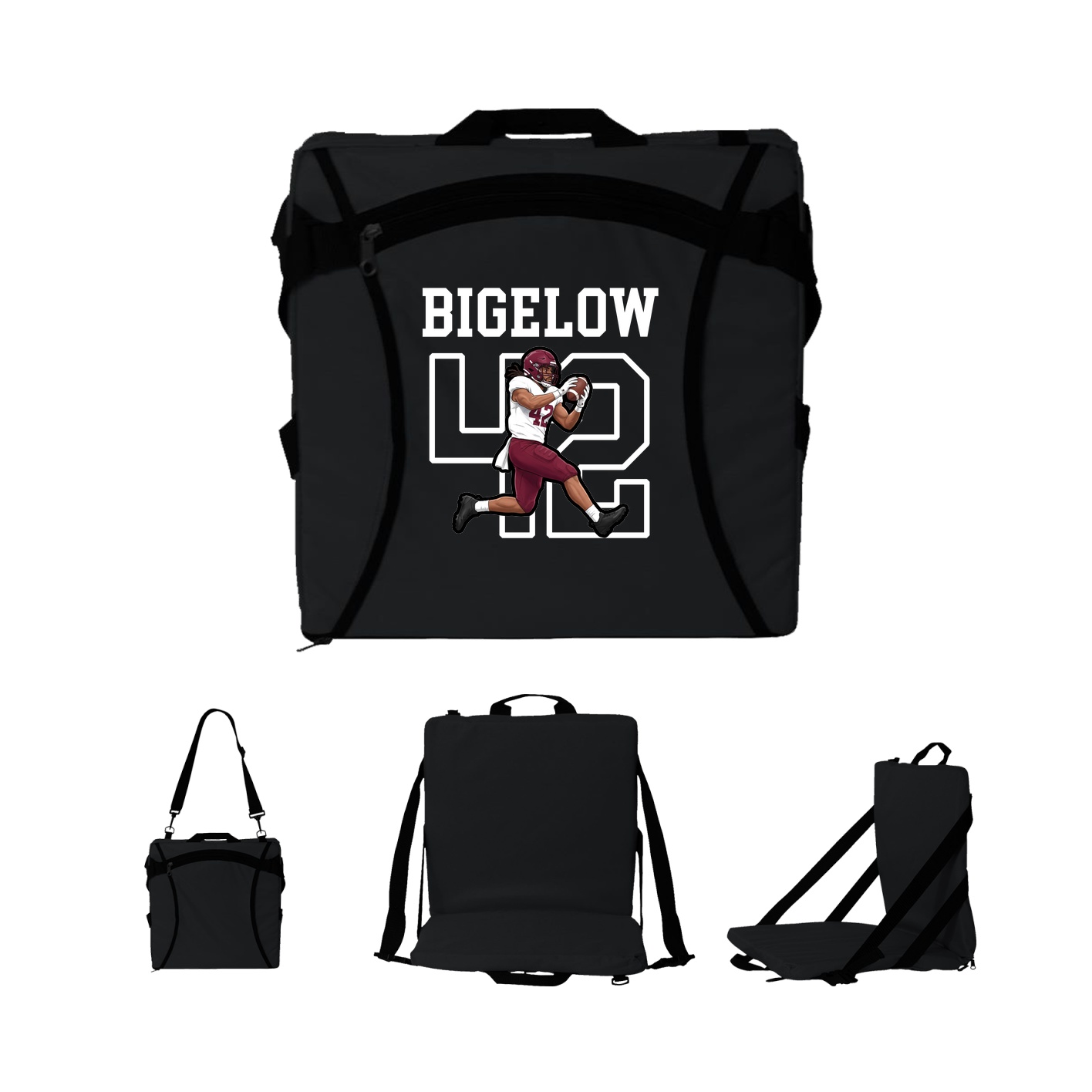 Folding Stadium Seat — Shirsey in Black