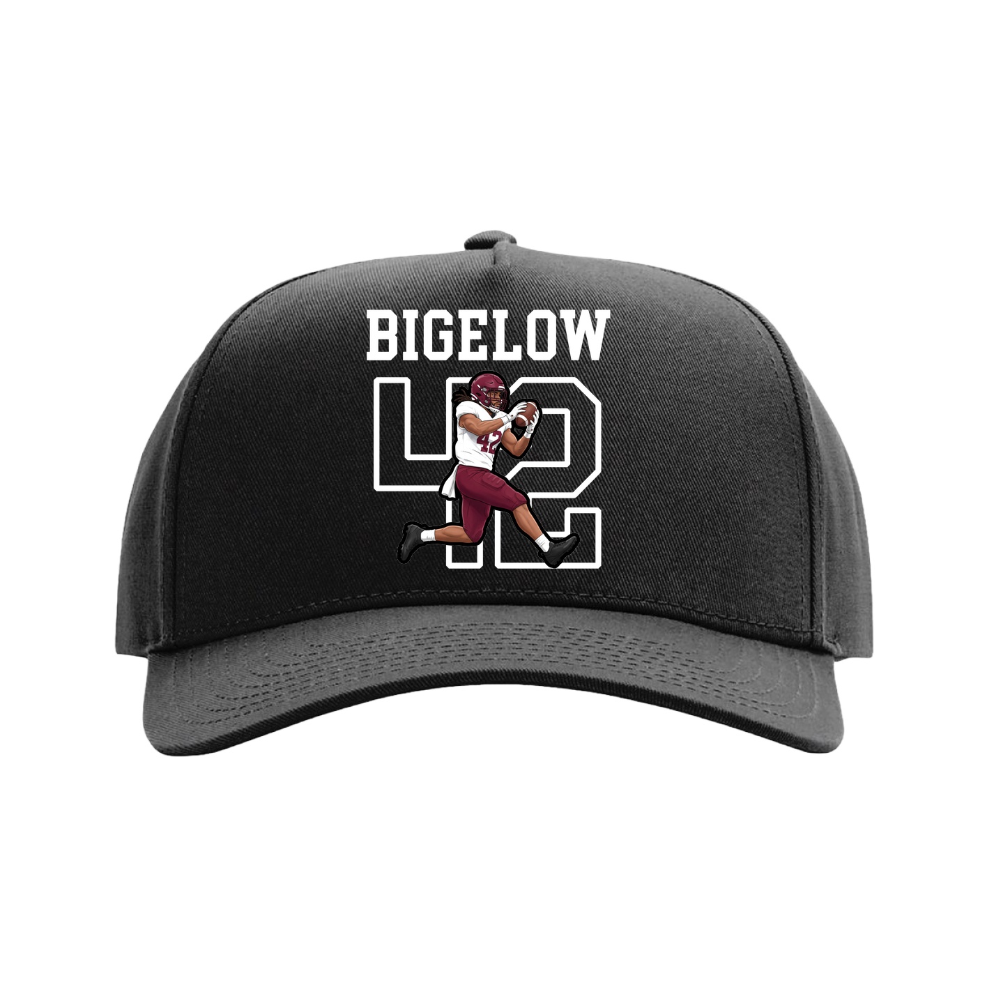 Full Fabric Five-Panel Champ Cap — Shirsey in Black