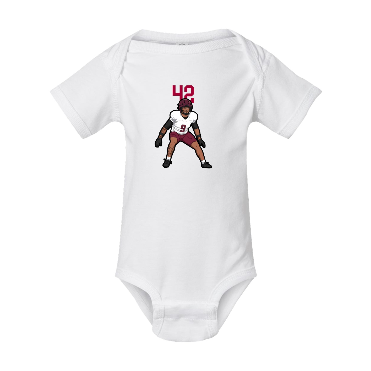 Baby Onesie — Number Top in White