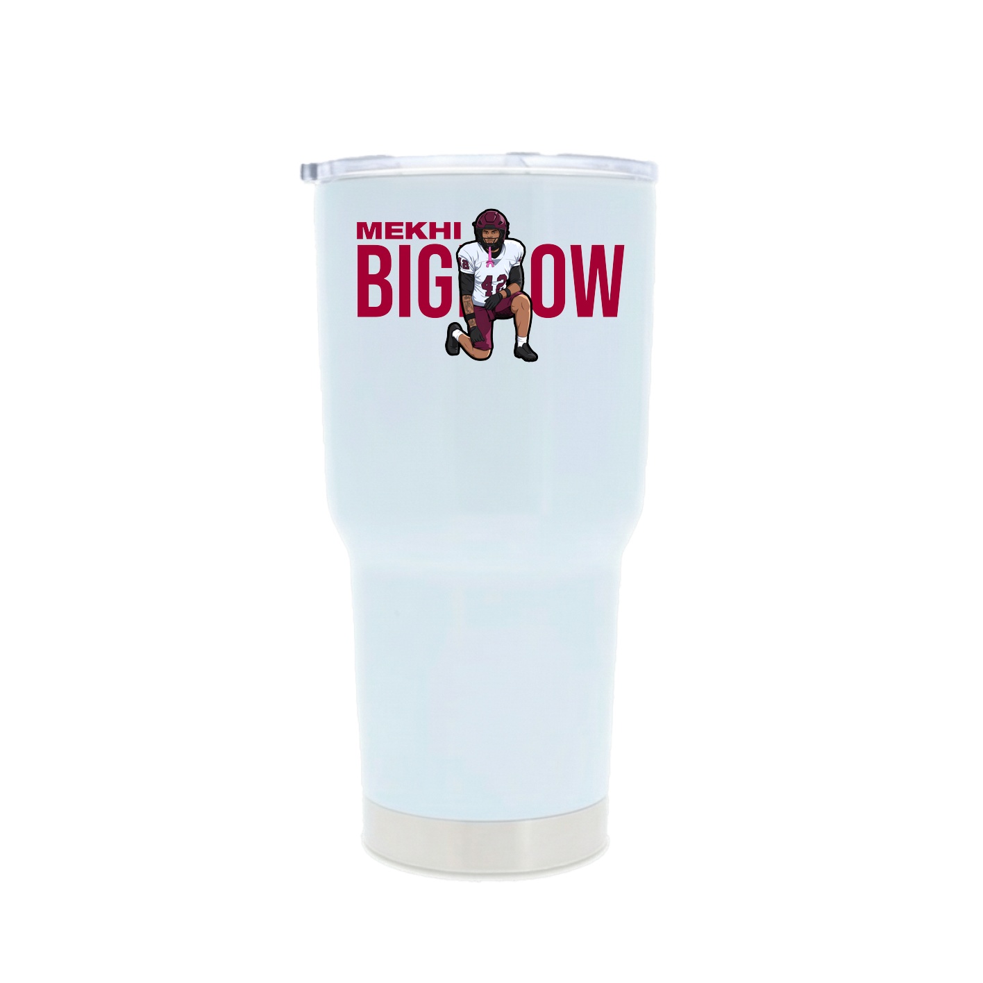 30oz Stainless Steel Tumbler — Player Name in White