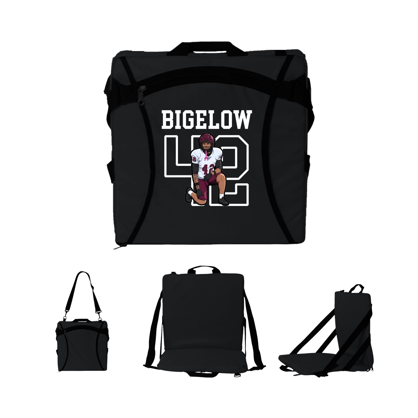 Folding Stadium Seat — Shirsey in Black