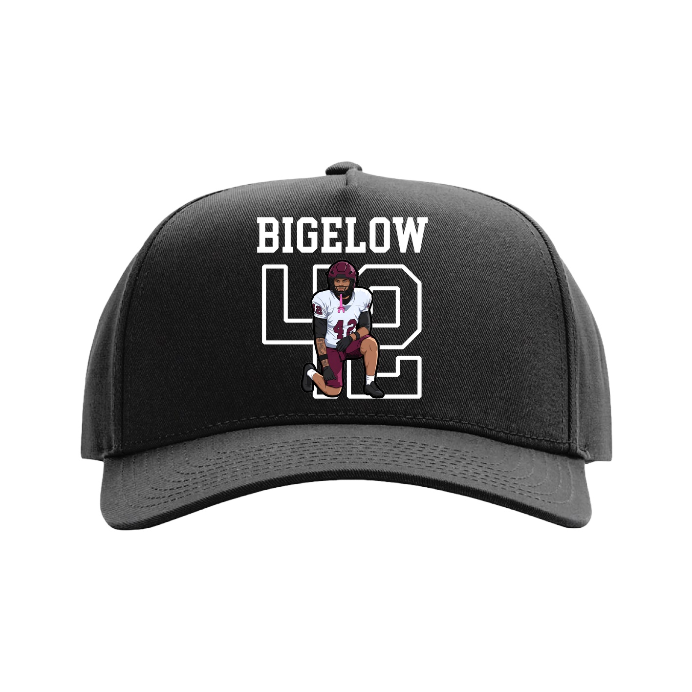 Full Fabric Five-Panel Champ Cap — Shirsey in Black
