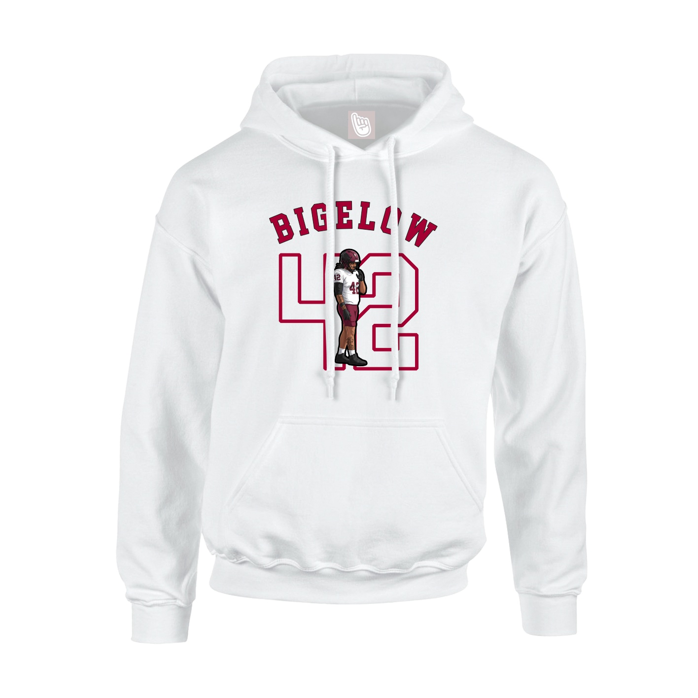 Youth Hoodie — Shirsey Arch in White