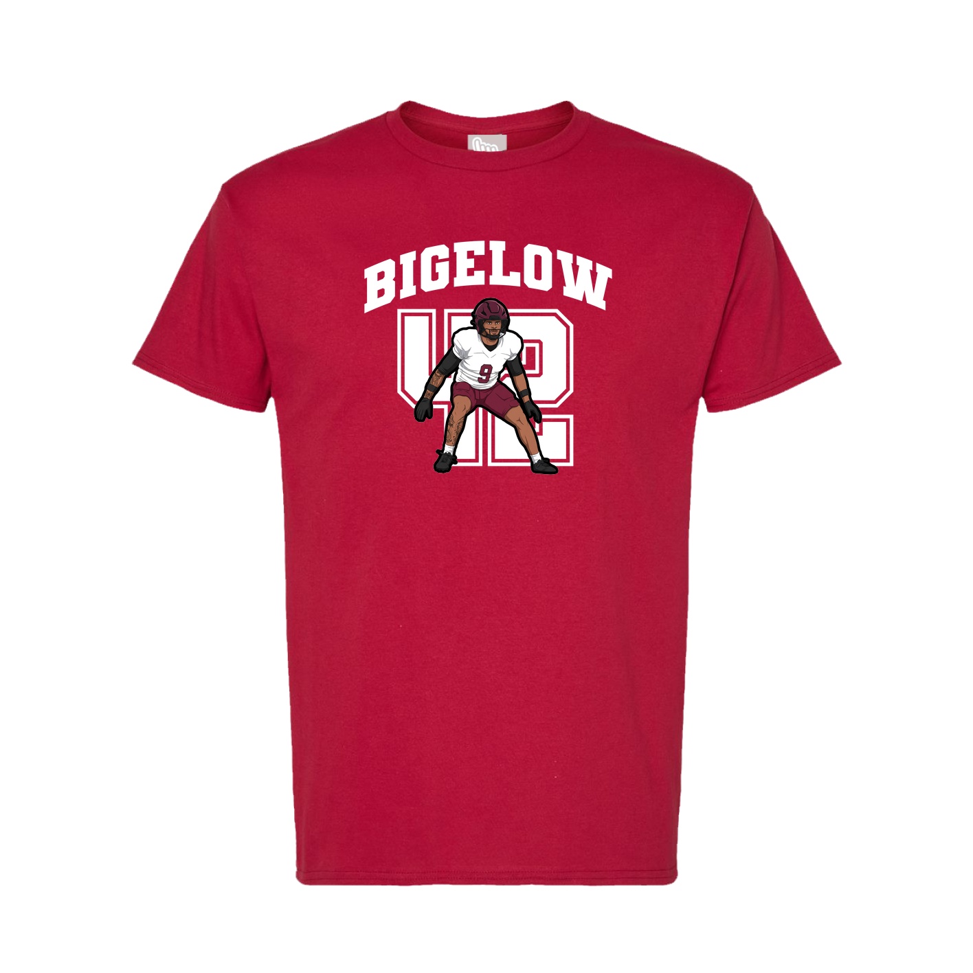 Tee — Number in Crimson