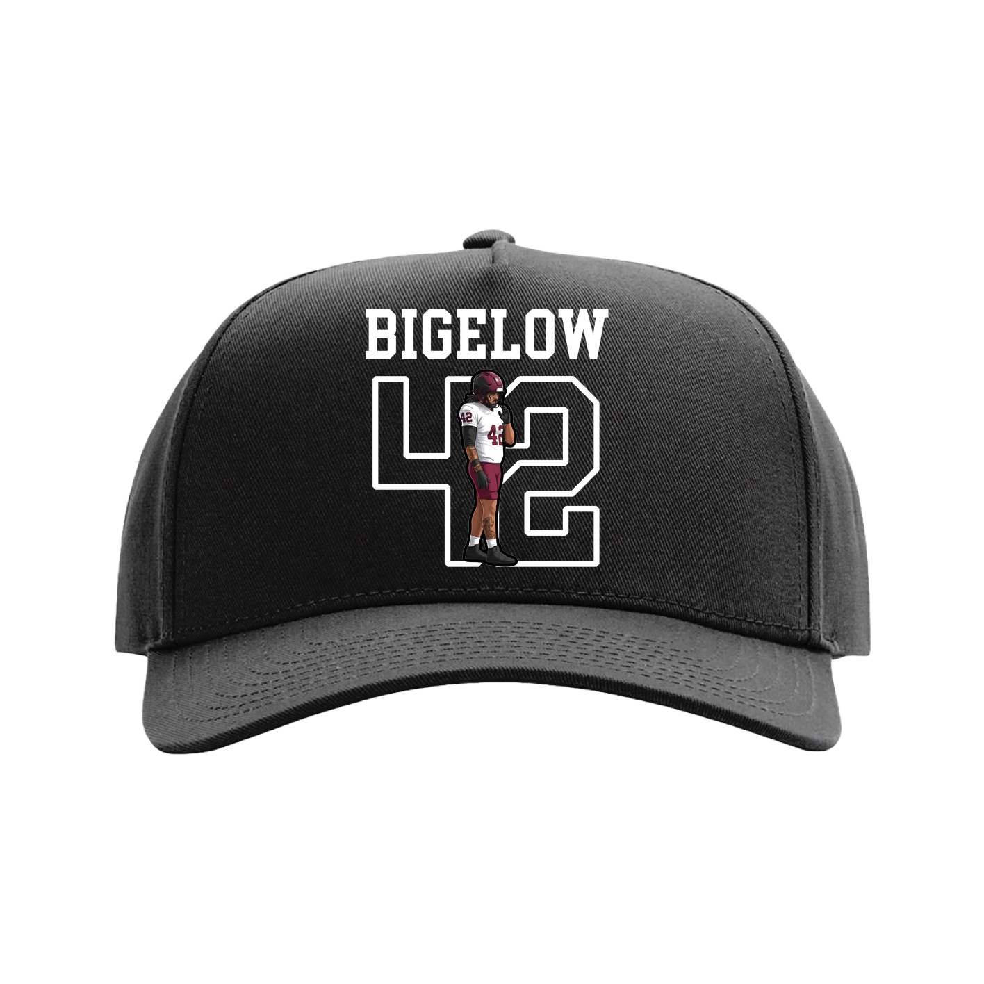 Full Fabric Five-Panel Champ Cap — Shirsey in Black