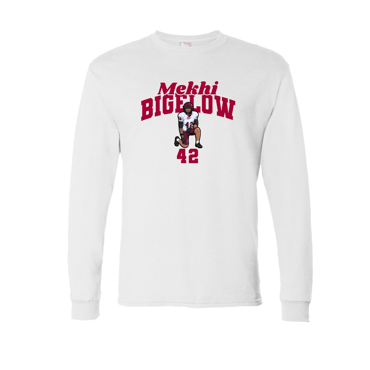 Long Sleeve Tee — Signature Arch in White