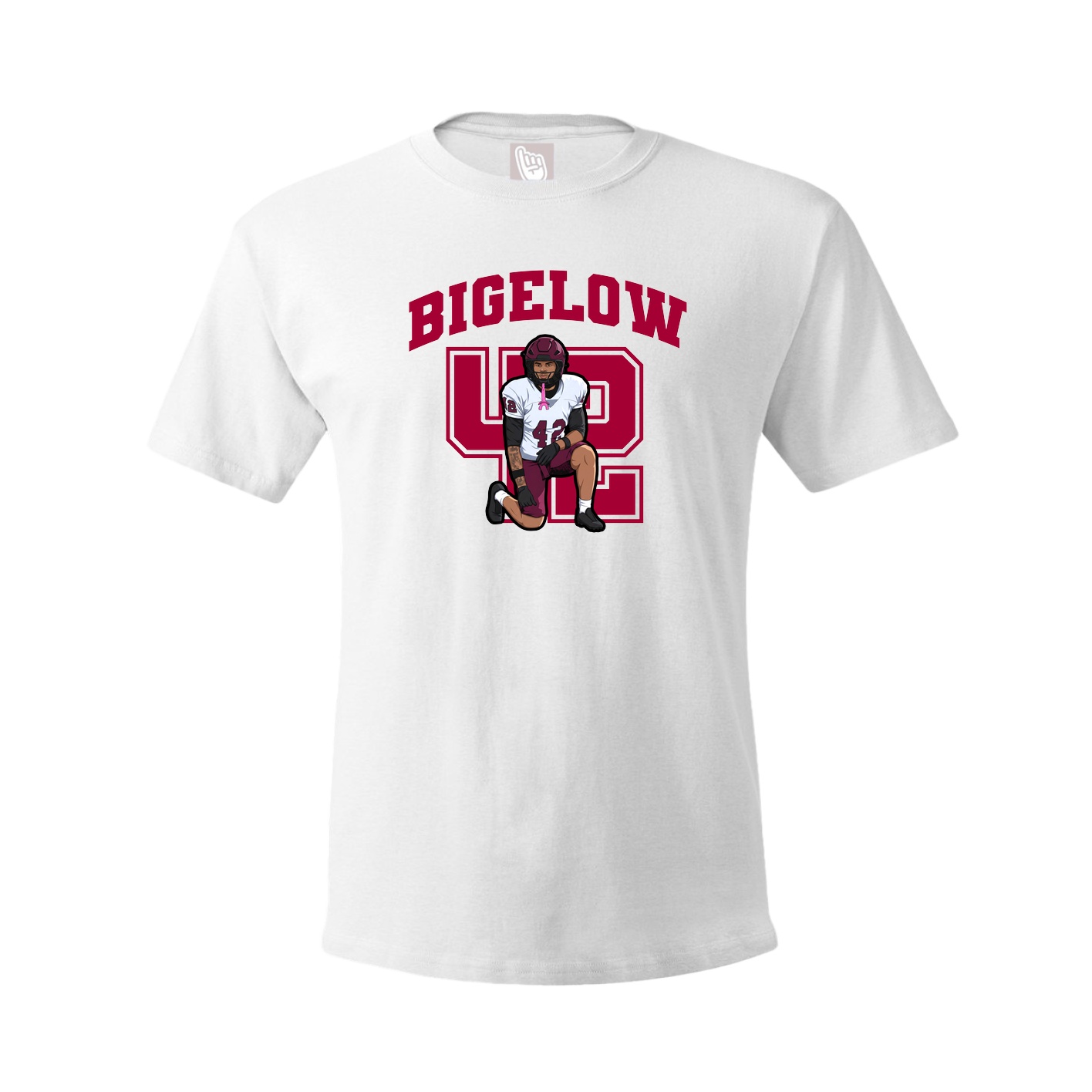 Youth Tee — Number in White
