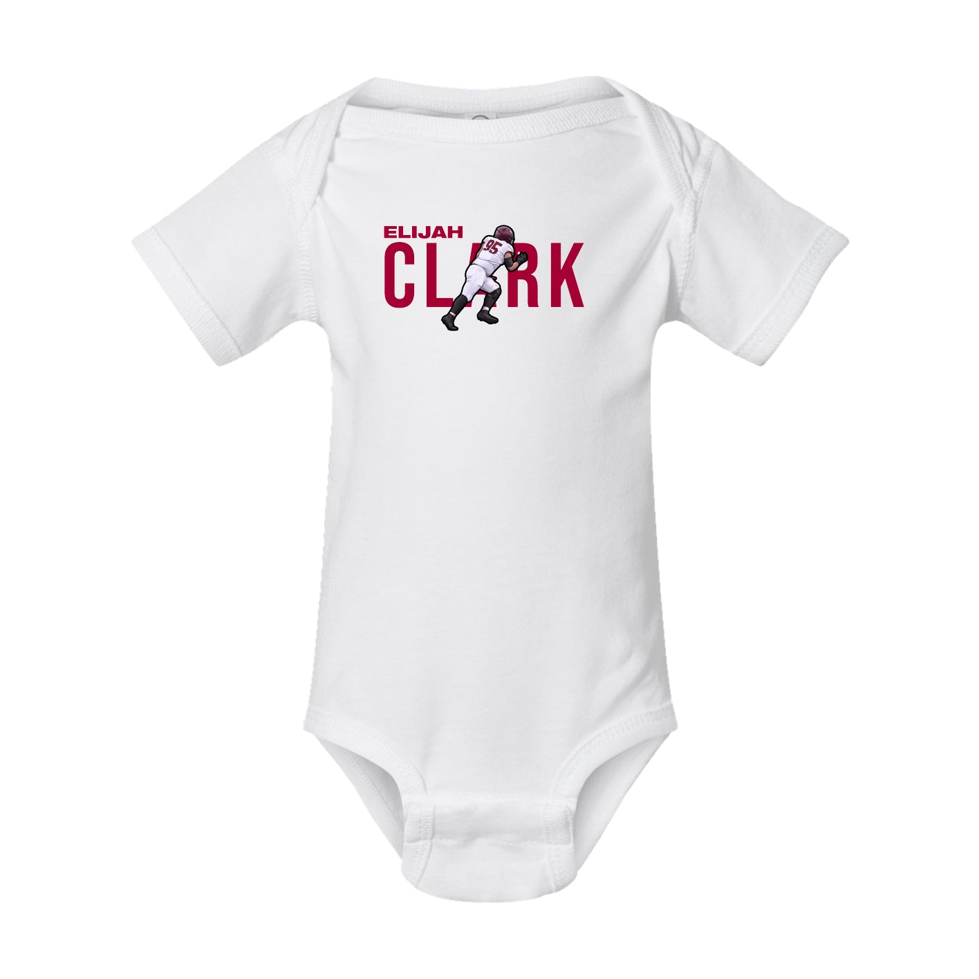 Baby Onesie — Player Name in White