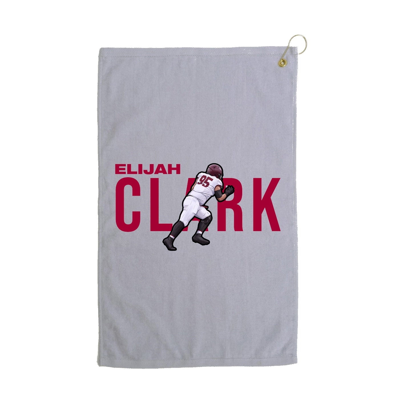Golf Towel — Player Name in Grey