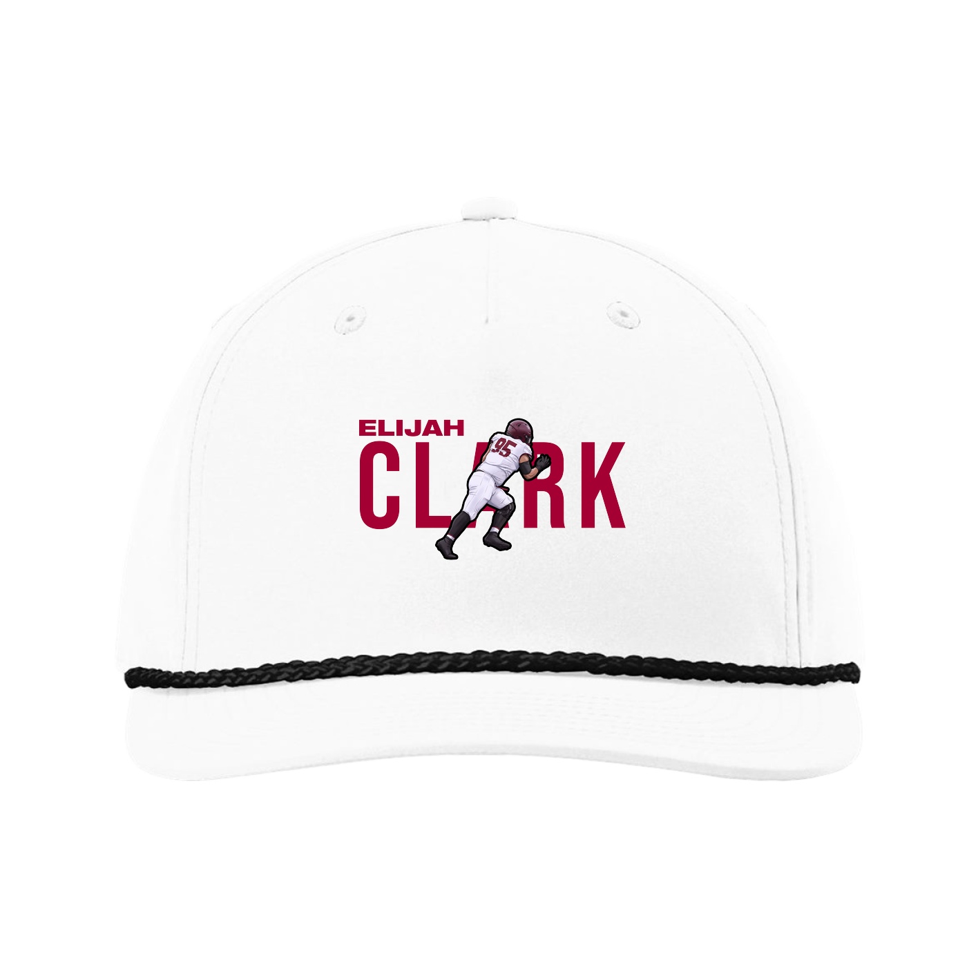 Five-Panel Classic Rope Cap — Player Name in White
