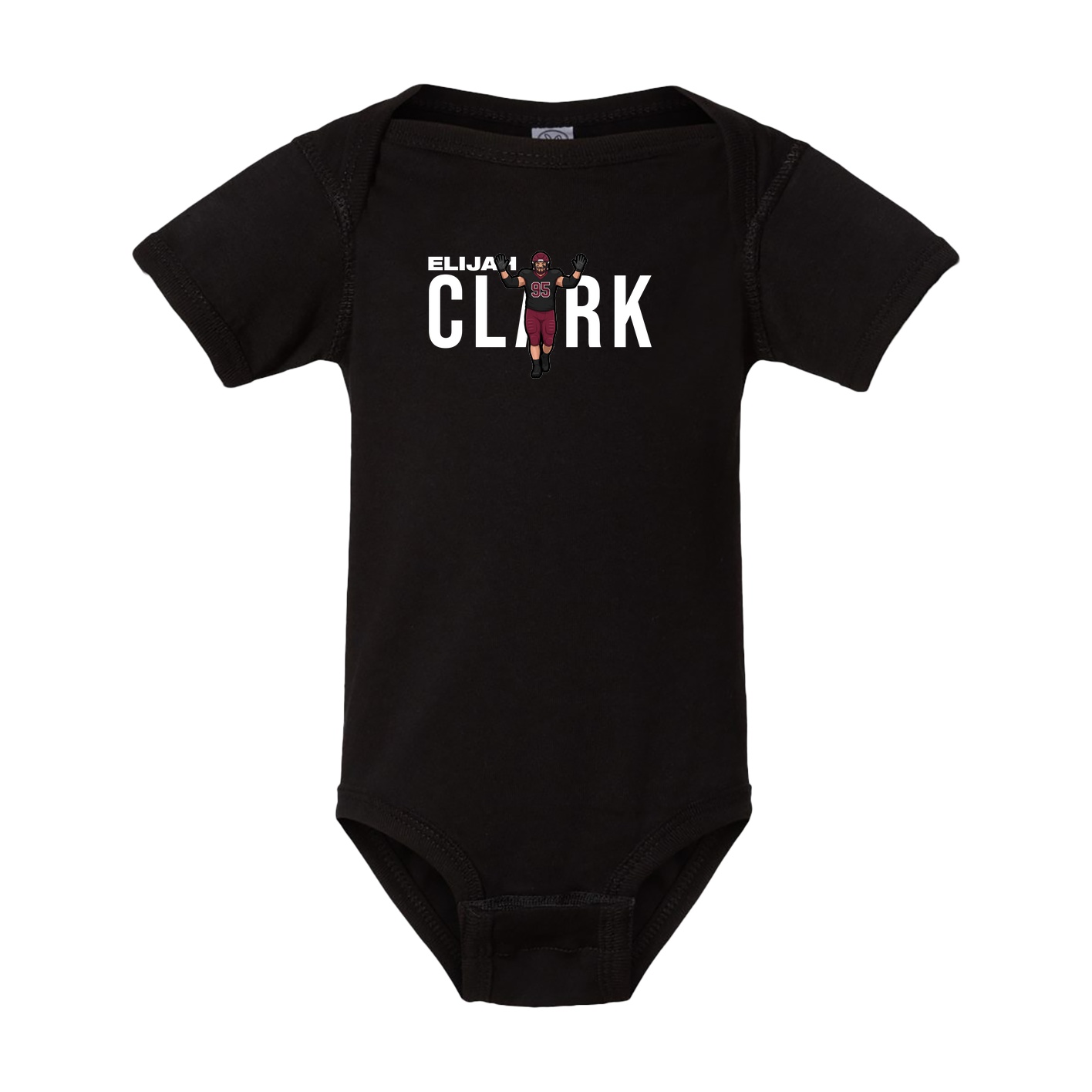 Baby Onesie — Player Name in Black