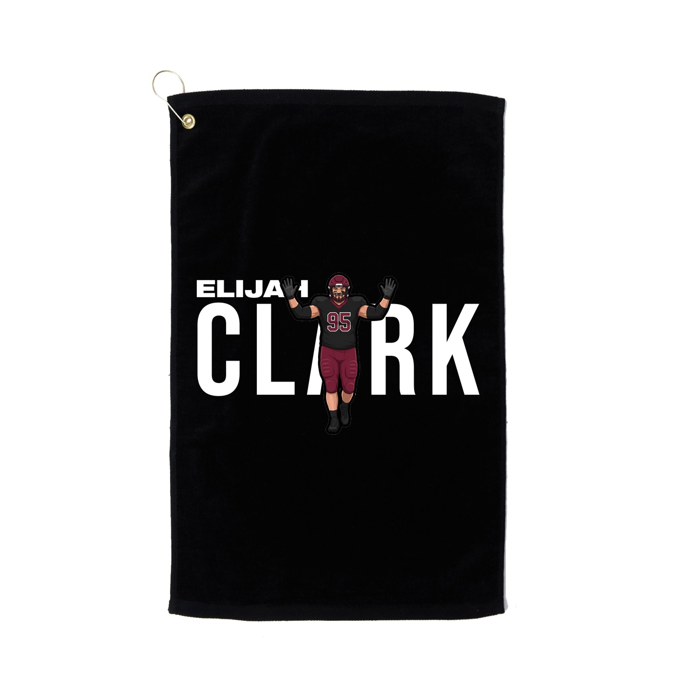 Golf Towel — Player Name in Black
