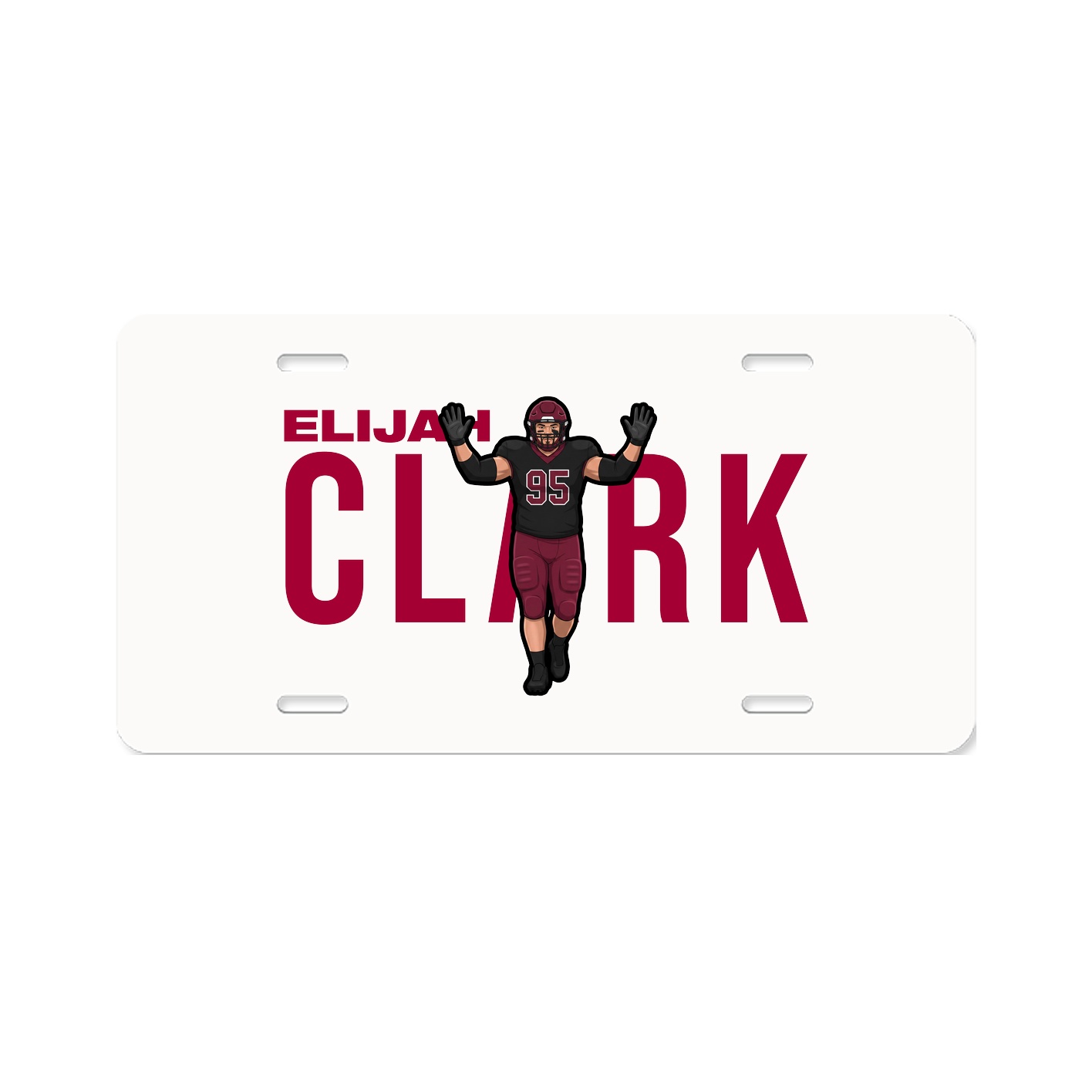 License Plate — Player Name in Classic